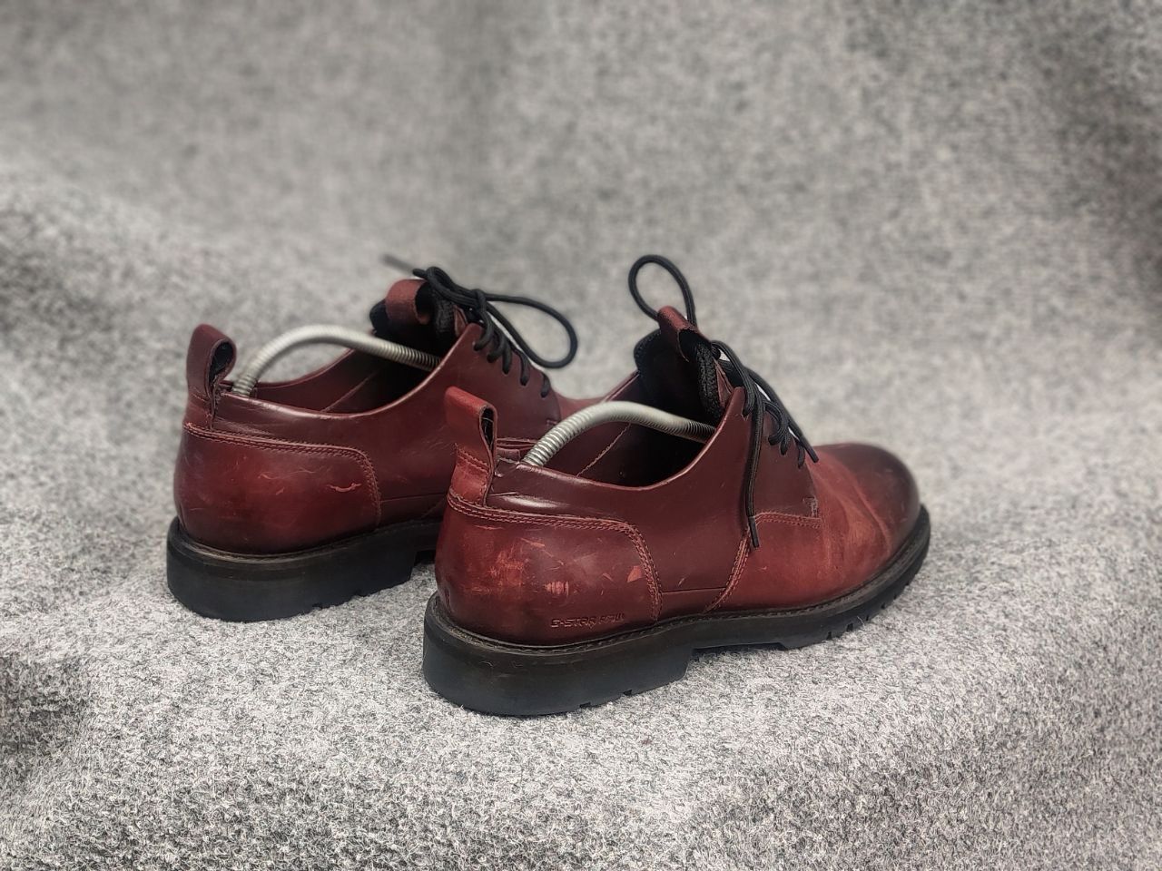 G-Star G Star Raw Dark Burgundy Leather Derby Shoes Avant Garde Size US 11 / EU 44 - 10 Thumbnail
