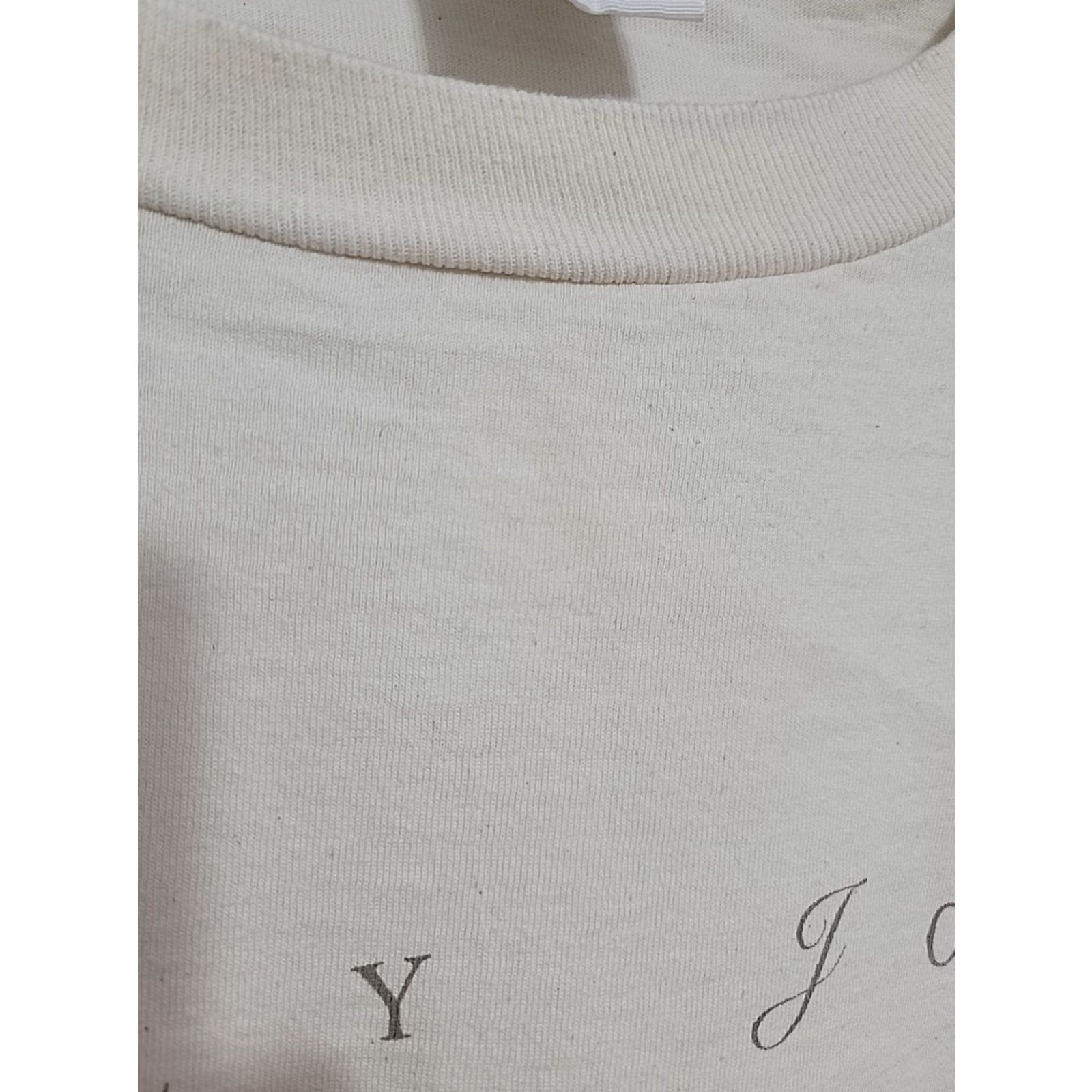 Anvil VINTAGE Billy Joel River Of Dreams Tour 1993 T-Shirts Men's XL Anvil Crew Neck Long Sleeve Ivory 100% Cotton Rock 90s Mens Size US XL / EU 56 / 4 - 5 Thumbnail