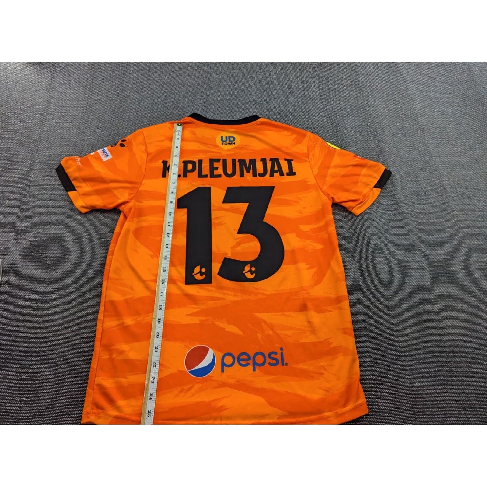 Vintage Udonthani FC Thailand Kelme Pluemjai 2021-2022 Home Football Jersey Small Unisex Adults S Orange Jersey Football Shirts Mens Women Girls Size US S / EU 44-46 / 1 - 6 Thumbnail