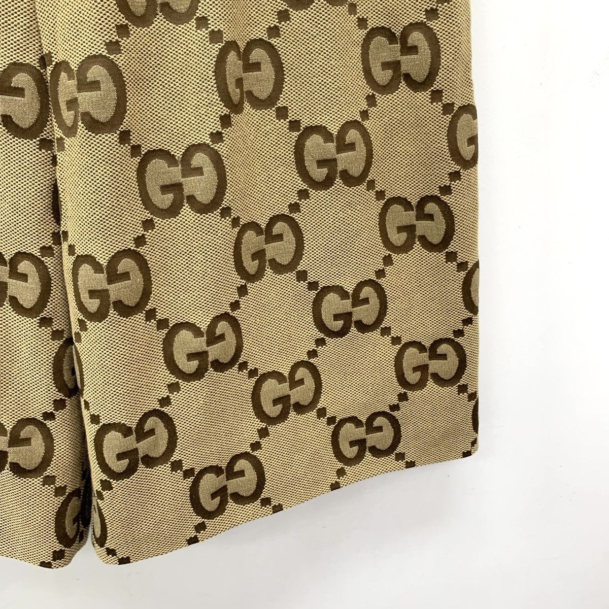 Gucci Gucci Brown All-over Logo Jacquard Casual Shorts K26WX Size US 36 / EU 52 - 4 Thumbnail