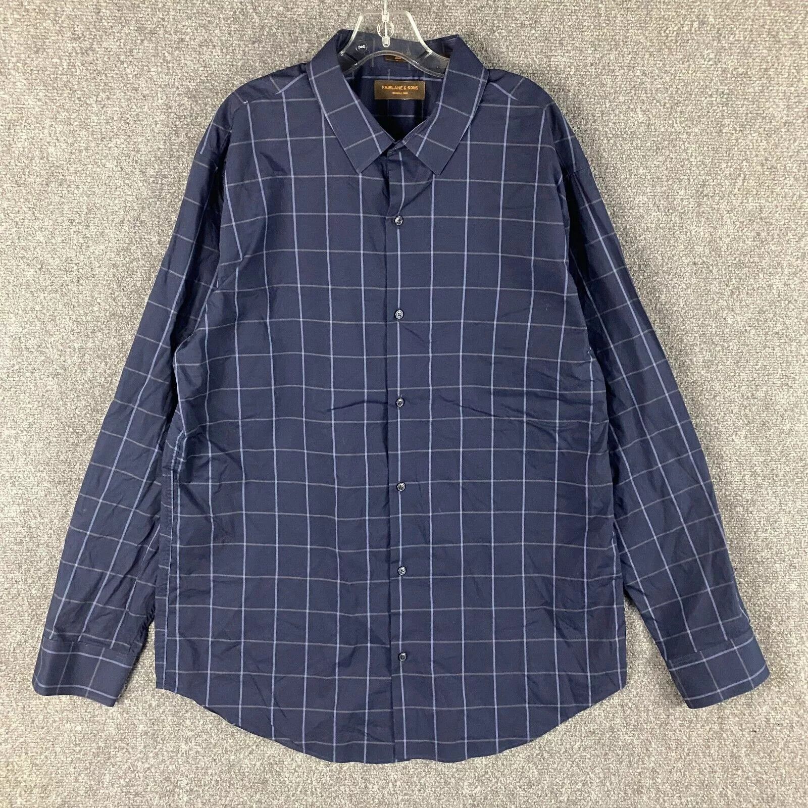Other Fairlane & Sons Shirt Men's XXL Tall Slim Fit Button Up 2XL Size US XXL / EU 58 / 5 - 1 Thumbnail
