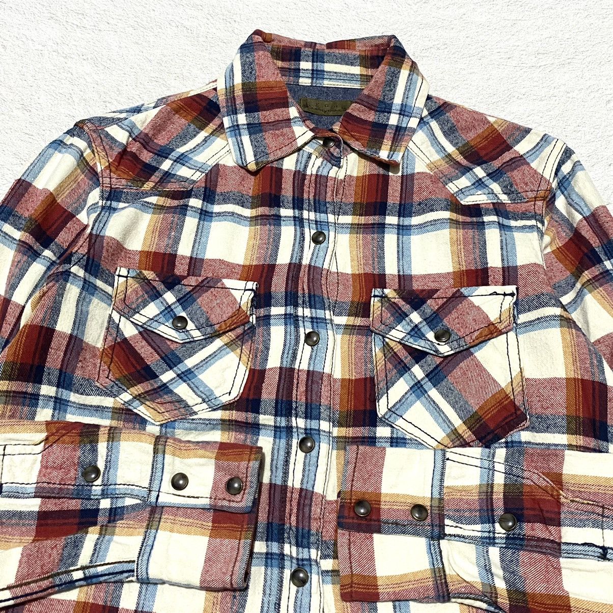 GOA 🔥RARE🔥 Vintage 2000s GOA Plaid Shirt Size US S / EU 44-46 / 1 - 2 Thumbnail