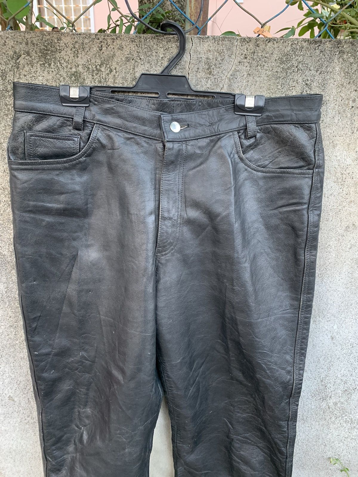 Japanese Brand Vintage Eezan Leather Pants Size US 38 / EU 54 - 3 Thumbnail