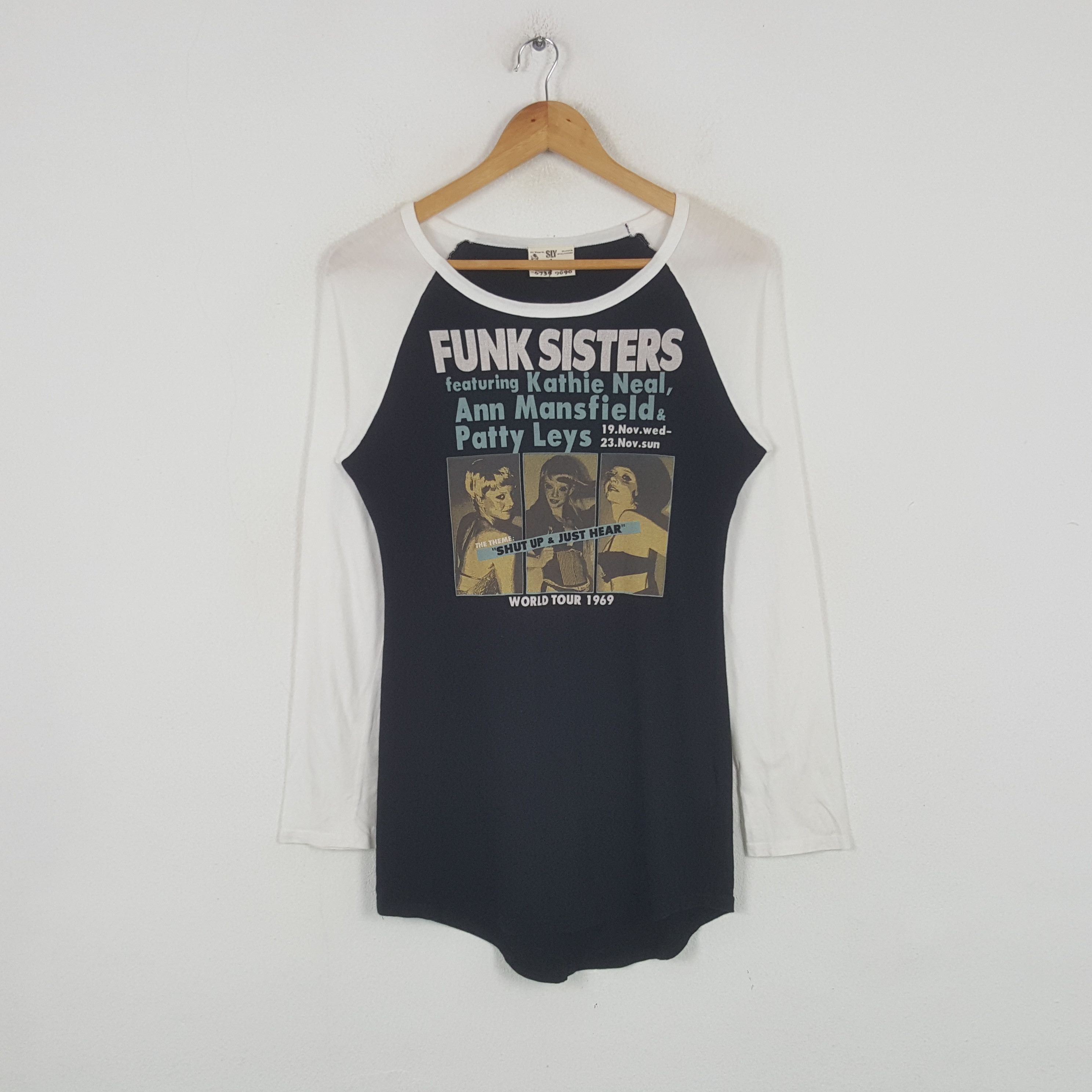 Japanese Brand Vintage SLY Funk Sisters Japanese Brand Tshirt 31 Size US XS / EU 42 / 0 - 1 Thumbnail