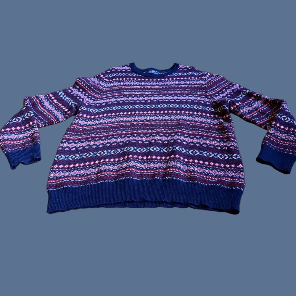 Vineyard Vines Vineyard Vines Sweater Mens XL Crew Neck Fair Isle Multicolor Wool Alpaca Blend Knit Pullover Classic, Colorful, Retro Mens Size US XL / EU 56 / 4 - 1 Thumbnail