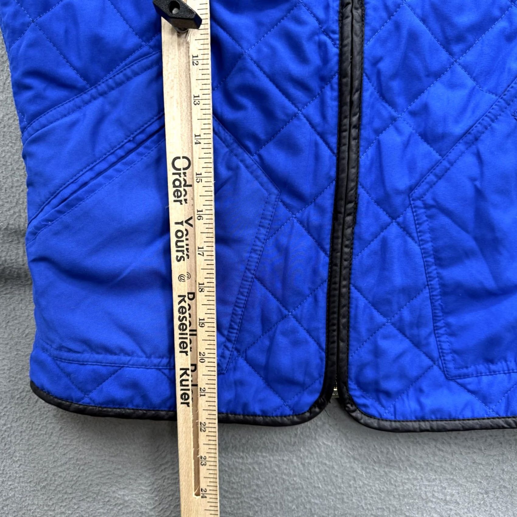 Ralph Lauren Lauren Ralph Lauren Vest Womens Medium Reversible Quilted Full Zip Black/Blue Pockets L-RL Logo Size M / US 6-8 / IT 42-44 - 6 Thumbnail