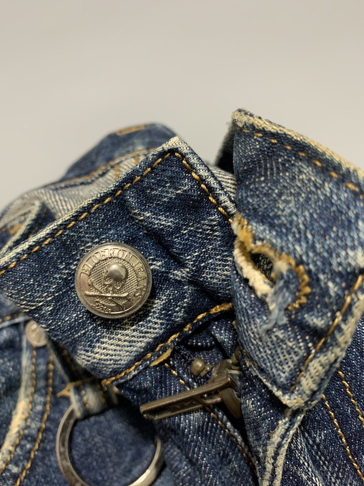 Mastermind Japan × The Rolling Stones MMJ x TRS- 2012- 50th Anniversary of D Rolling Stones Denim Size US 30 / EU 46 - 7 Thumbnail