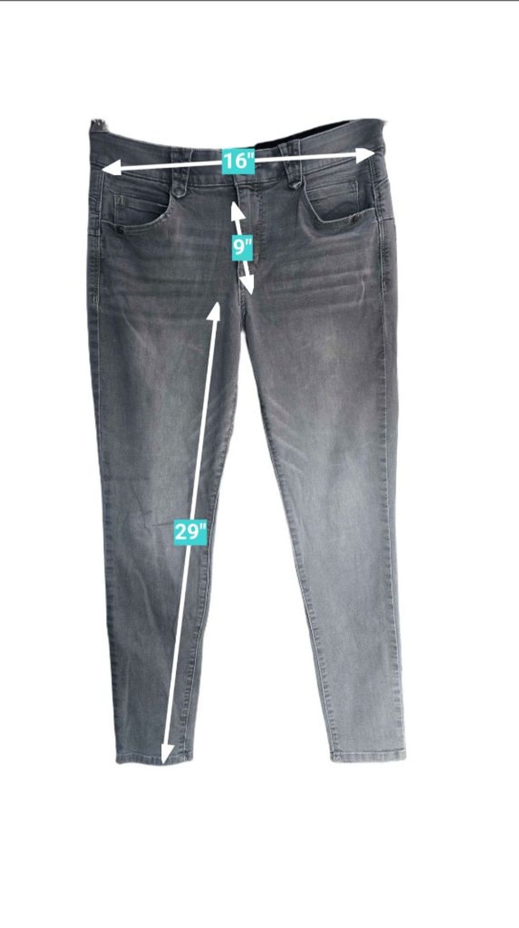 Other Women's Democracy Gray Skinny Jeans Size 8 Size 30" / US 8 / IT 44 - 3 Thumbnail