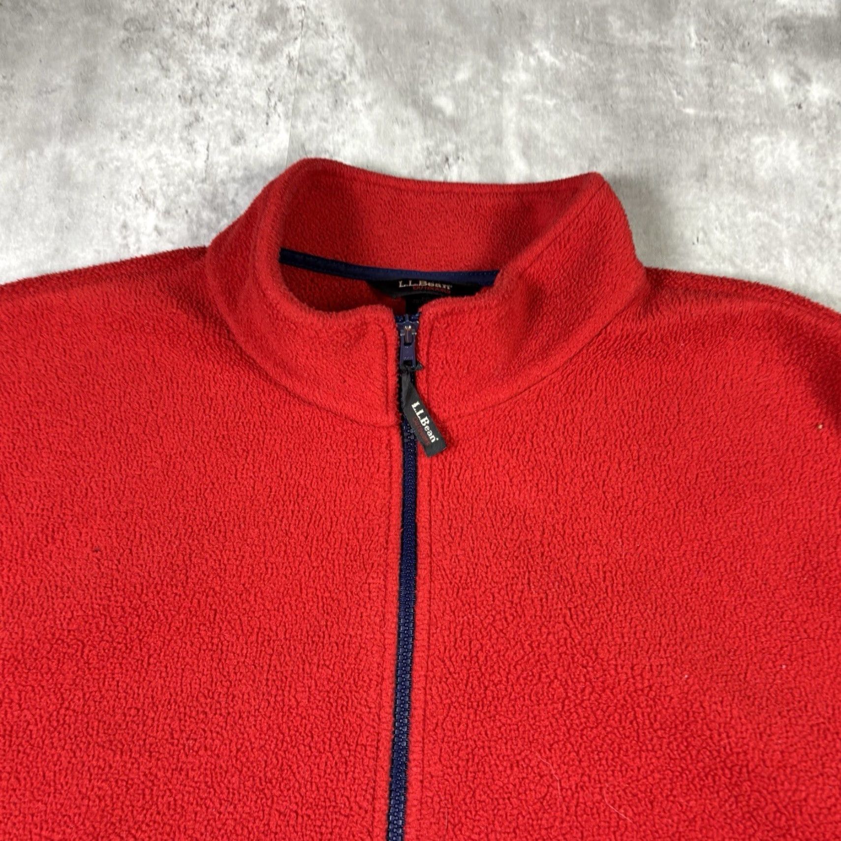 Vintage VINTAGE L.L.Bean Outdoors Red Sherpa Fleece Jacket Full Zip XL Mens Size US XL / EU 56 / 4 - 3 Thumbnail