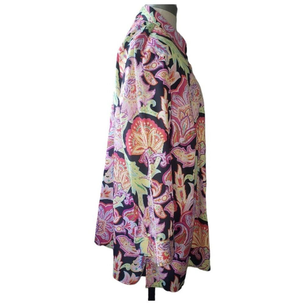 Lauren Ralph Lauren CT1622 Lauren Ralph Lauren Ladies Floral Button Front Top L Size L / US 10 / IT 46 - 3 Thumbnail