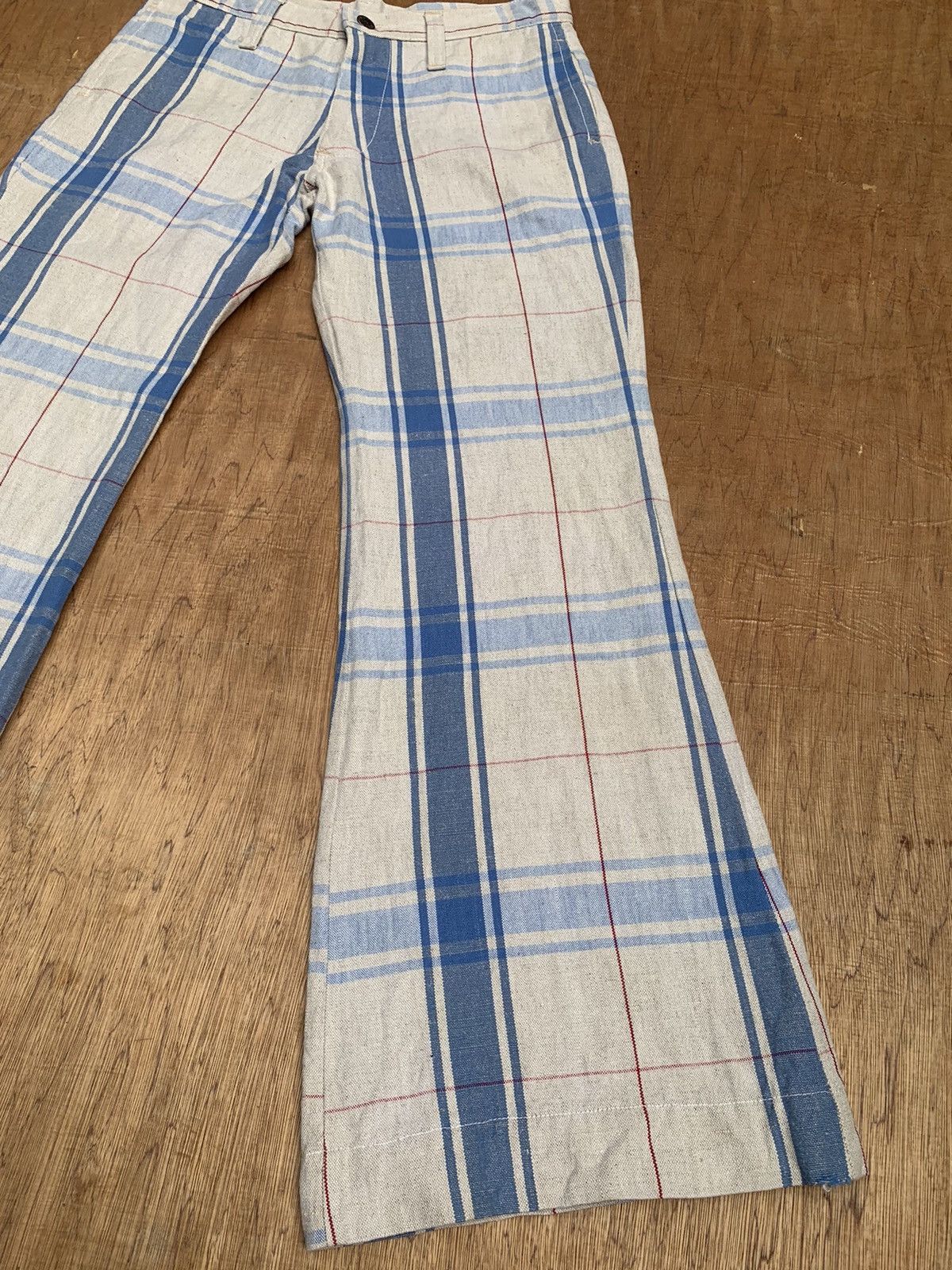 Alexander McQueen Rare.. Vintage Alexender Mcqueen Flare Plaid Pants Size US 28 / EU 44 - 9 Thumbnail