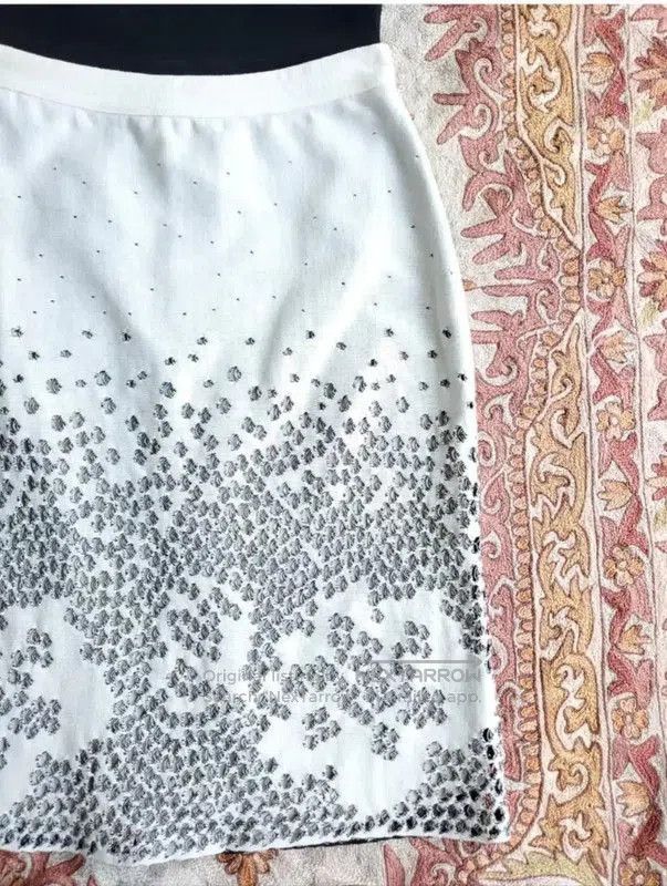 Dior Dior Elegant White Lace Mid. Size 22" - 4 Thumbnail