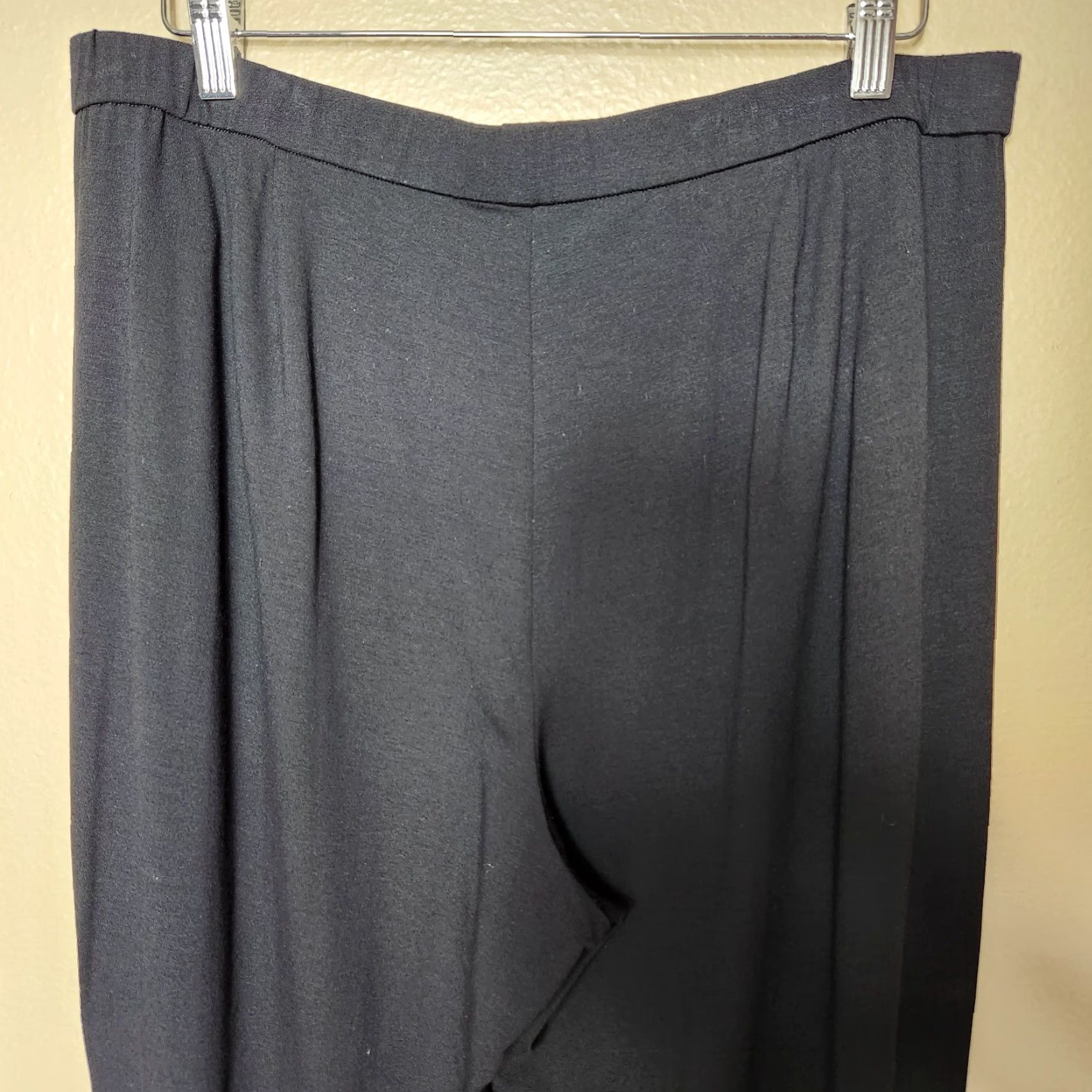 Eileen Fisher Eileen Fisher Pants Women Viscose Knit Ankle Tapered Leg Black Size L Relaxed Size 36" / US 14 / IT 50 - 6 Thumbnail