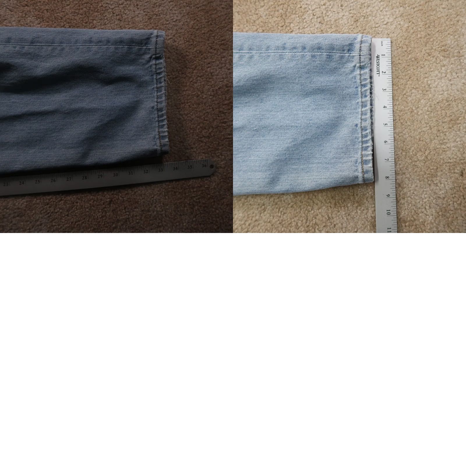Levi's VINTAGE Levi's 550 Jeans Men 38x34 Blue Distressed Relaxed Straight Denim 5-Pocket Zip Vintage Men Jeans Blue Distressed 38x34 Levi's 550 Size US 38 / EU 54 - 9 Thumbnail