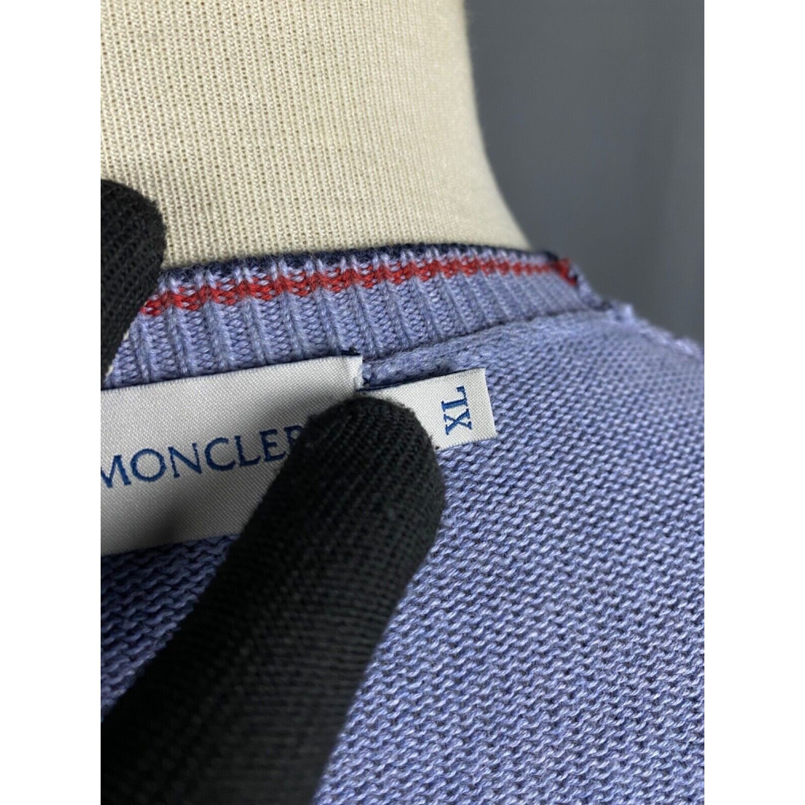 Moncler Moncler Men's Blue Garment Dyed Cardigan Sweater Size XL Size US XL / EU 56 / 4 - 10 Thumbnail