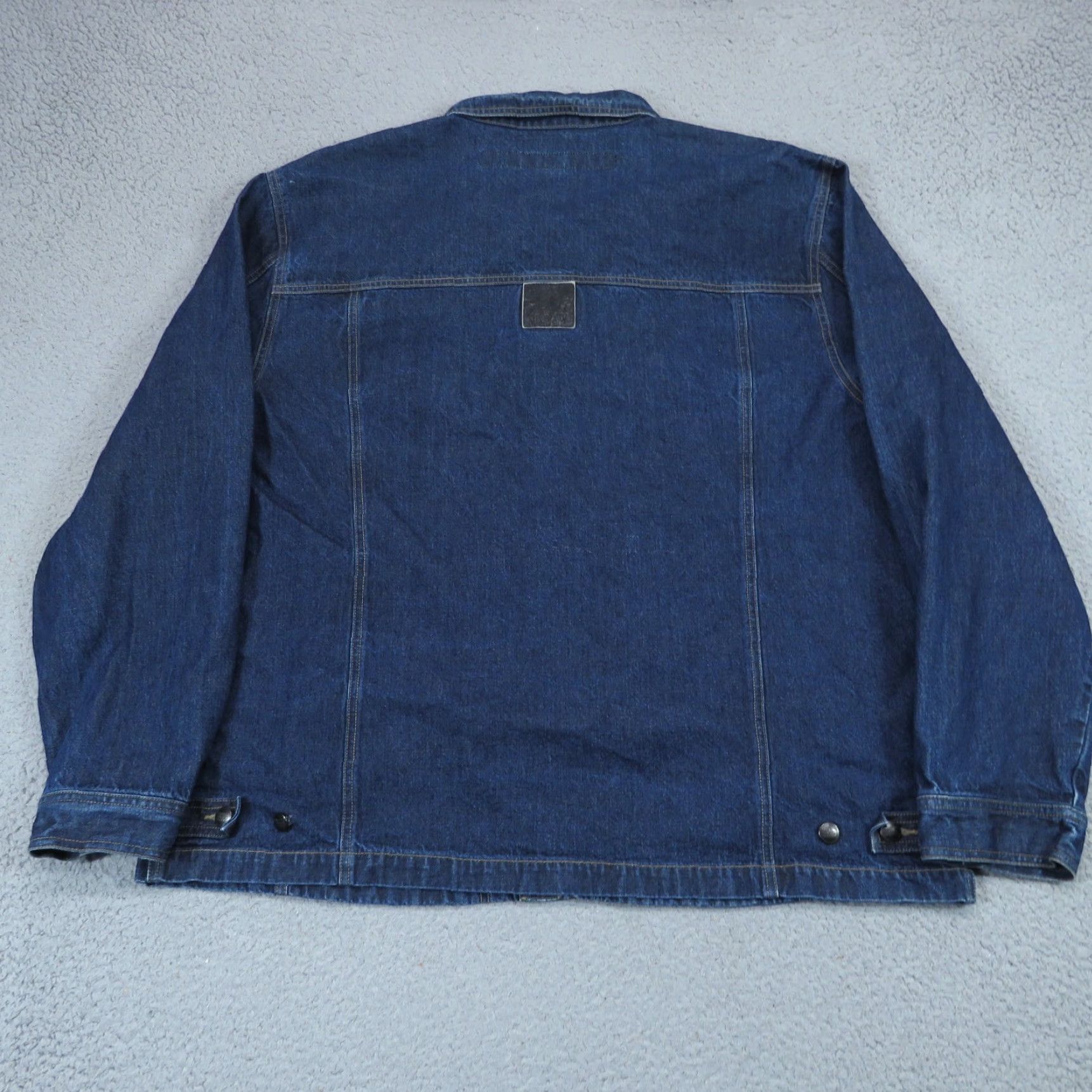 Denime VINTAGE Marithe Francois Girbaud Denim Jacket Mens 3XL Blue Chore Y2K 90s Streetwear MFG Jacket Mens Size US XXL / EU 58 / 5 - 5 Thumbnail