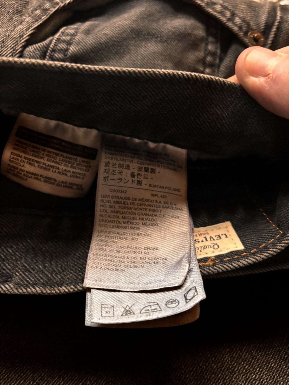 Levi's Levis 501 washed black jeans Size US 38 / EU 54 - 5 Thumbnail