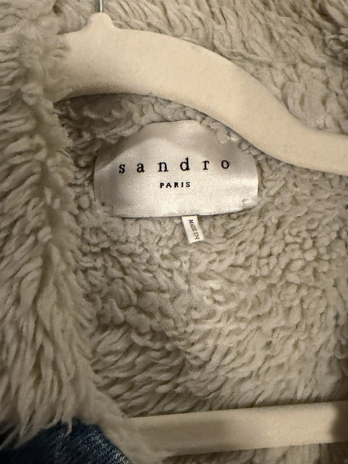 Sandro Sandro trucker faux shearling Size US S / EU 44-46 / 1 - 2 Thumbnail
