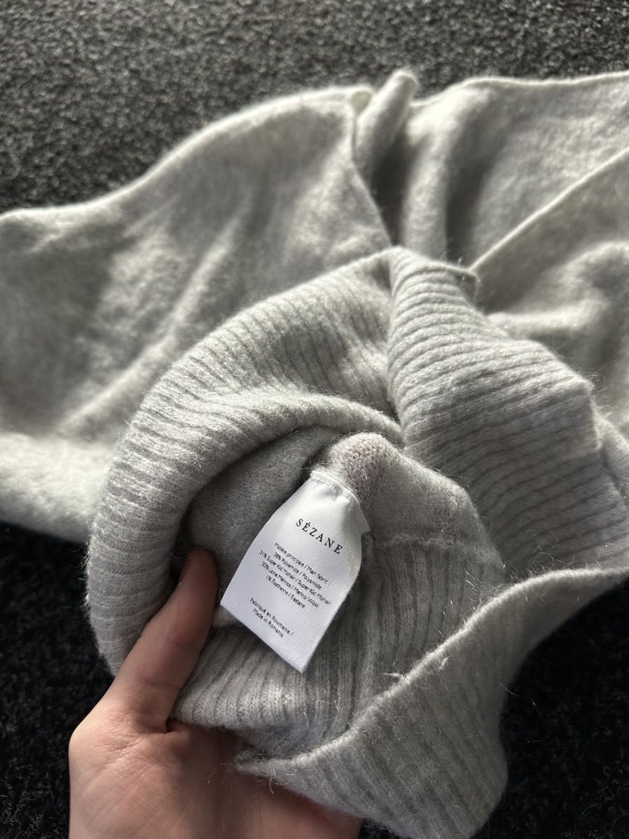 Designer × Sezane GRAIL🚨 SEZANE WOOL CARDIGAN SWEATER LUXURY RARE BEIGE Size M / US 6-8 / IT 42-44 - 8 Thumbnail