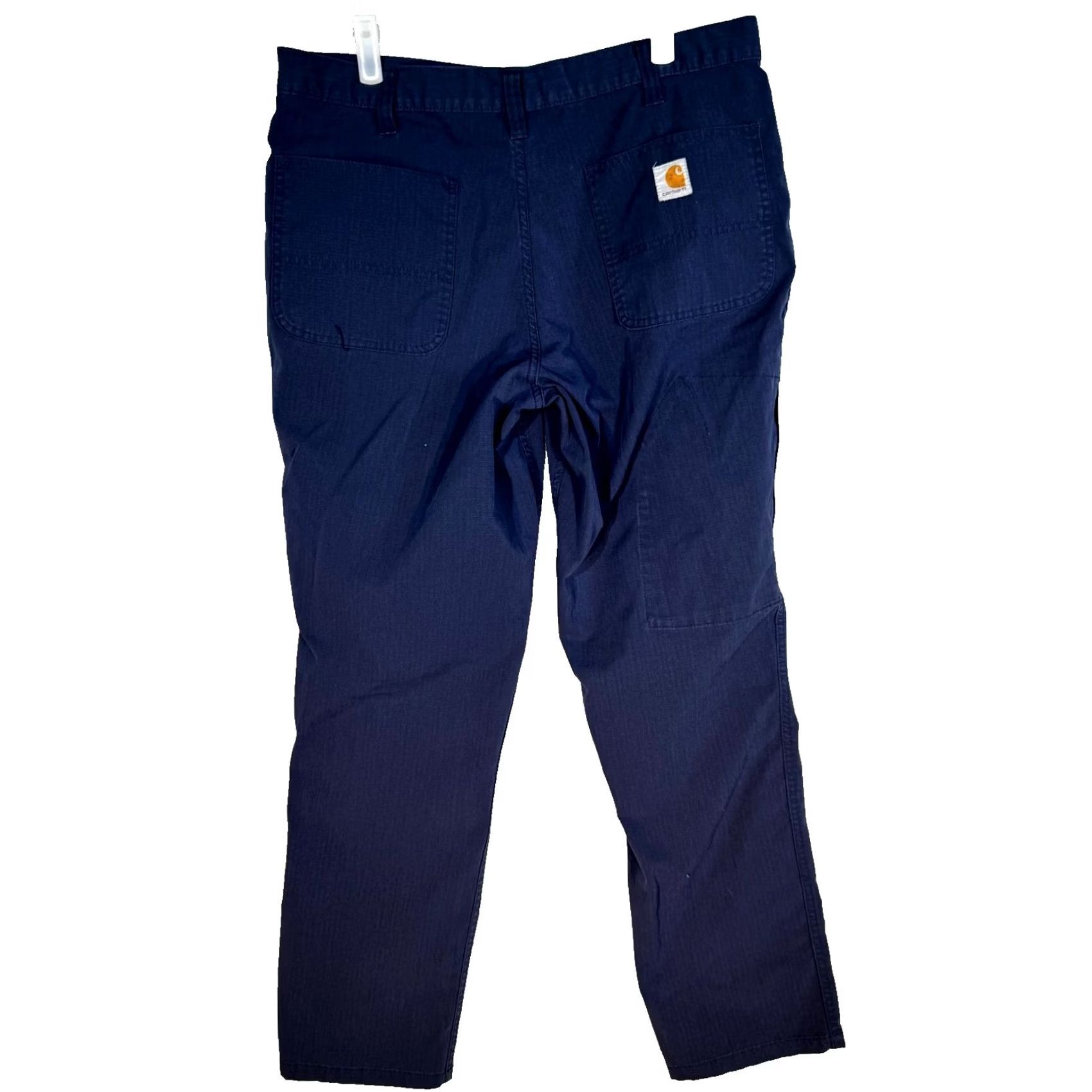 Carhartt VINTAGE_none Carhartt Carpenter Pants Mens 34x29 Navy Ripstop Relaxed Fit Workwear Size US 34 / EU 50 - 2 Thumbnail
