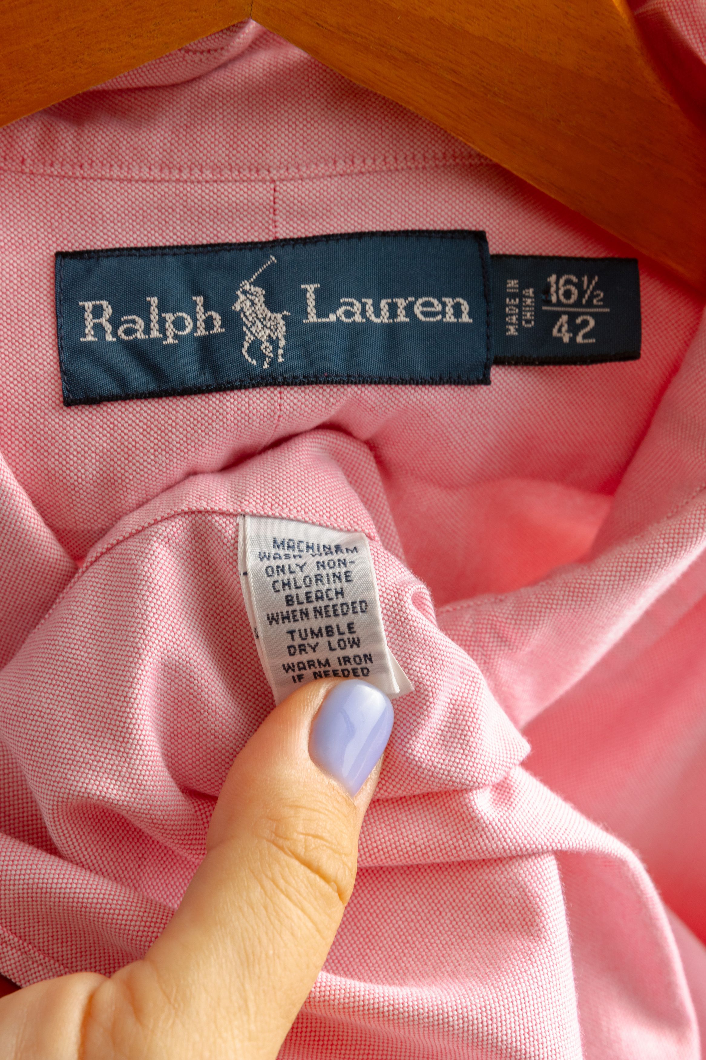 Ralph Lauren Man Ralph Lauren Blue Label Pink Regular Shirt 8738 Size US M / EU 48-50 / 2 - 9 Thumbnail