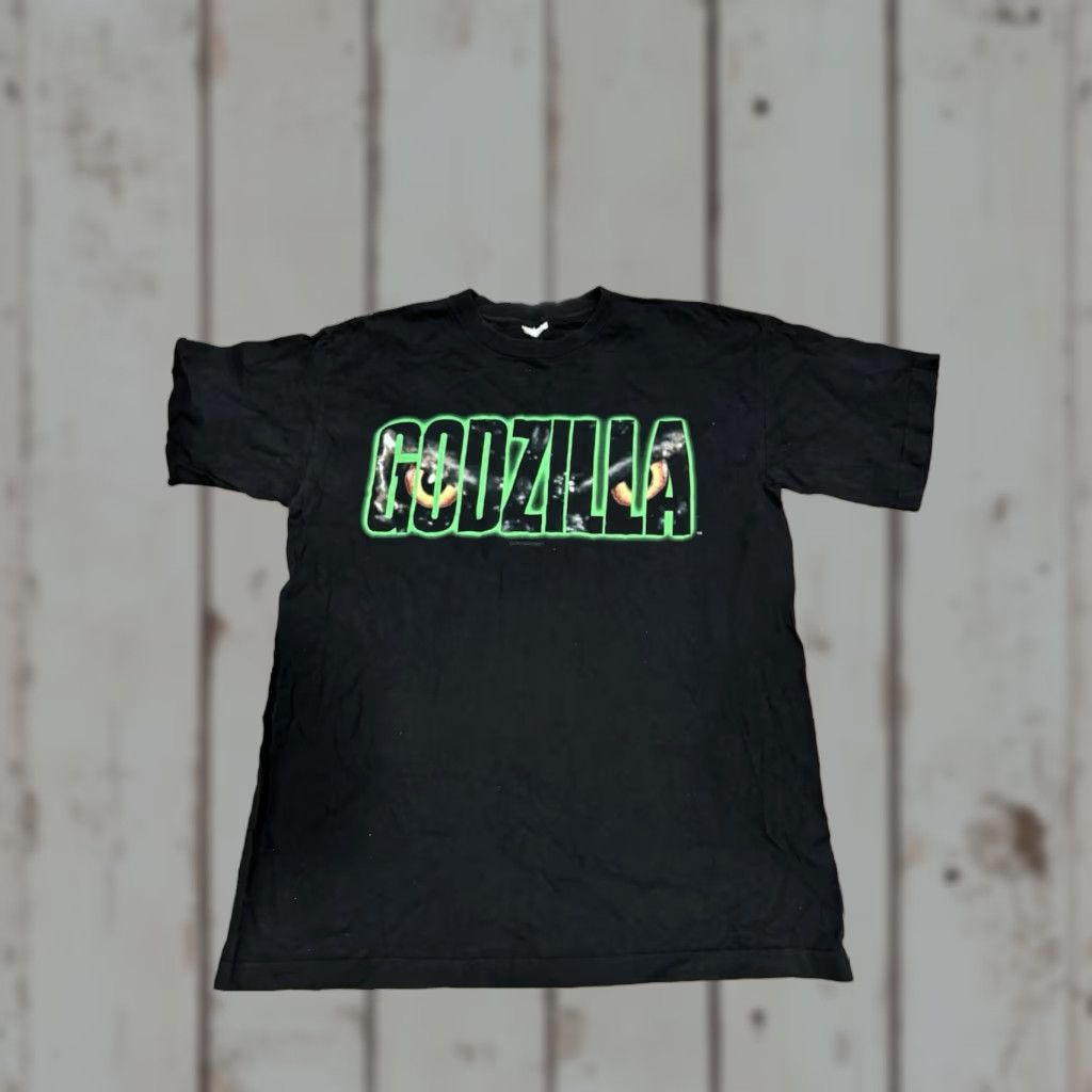 Vintage VINTAGE Cronies Godzilla Shirt XL Short Sleeve Men Made In USA 90s PROMO No Tags Black T-Shirt Size US XL / EU 56 / 4 - 1 Thumbnail