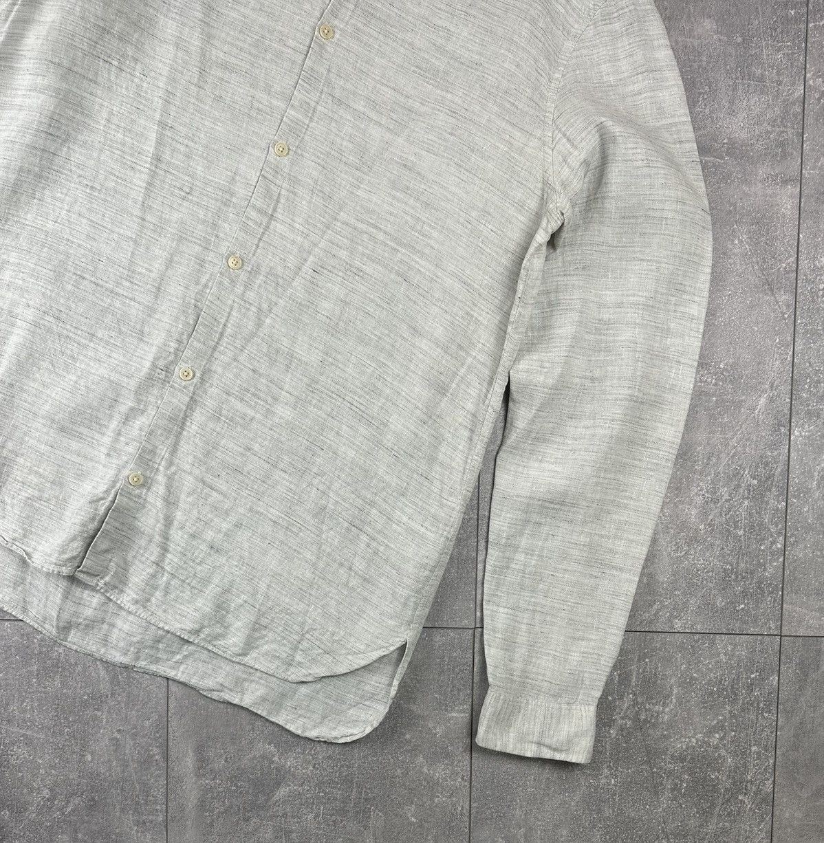 Allsaints Allsaints Oheka Linen Shirt Button Up Size US XL / EU 56 / 4 - 4 Thumbnail