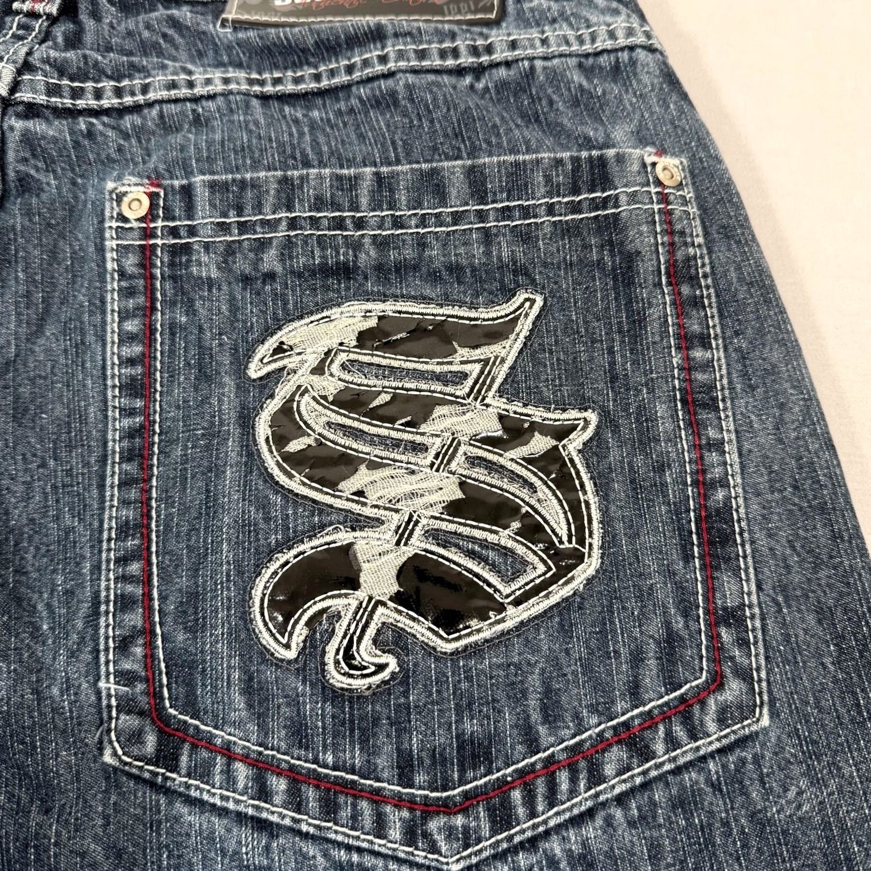 Southpole VINTAGE Southpole Jeans Mens 34x30 Blue Red Tab Baggy Loose Denim Pants Y2K Size US 34 / EU 50 - 4 Thumbnail