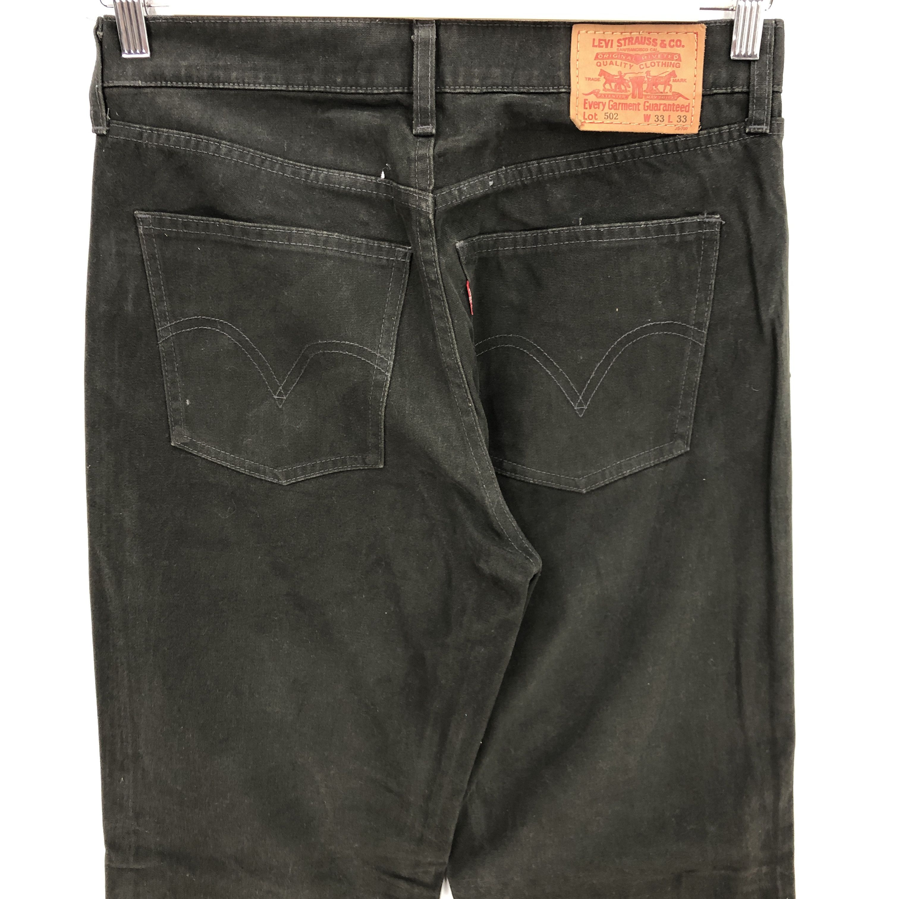 Levi's Vintage Levi's Denim Levis 502 Jeans Faded Black Pants Size US 32 / EU 48 - 4 Thumbnail