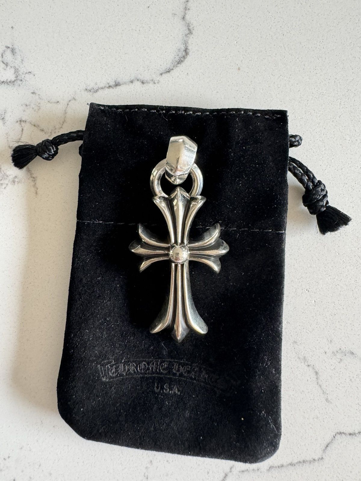 Chrome Hearts CH Small Cross with Bale in .925 | Grailed