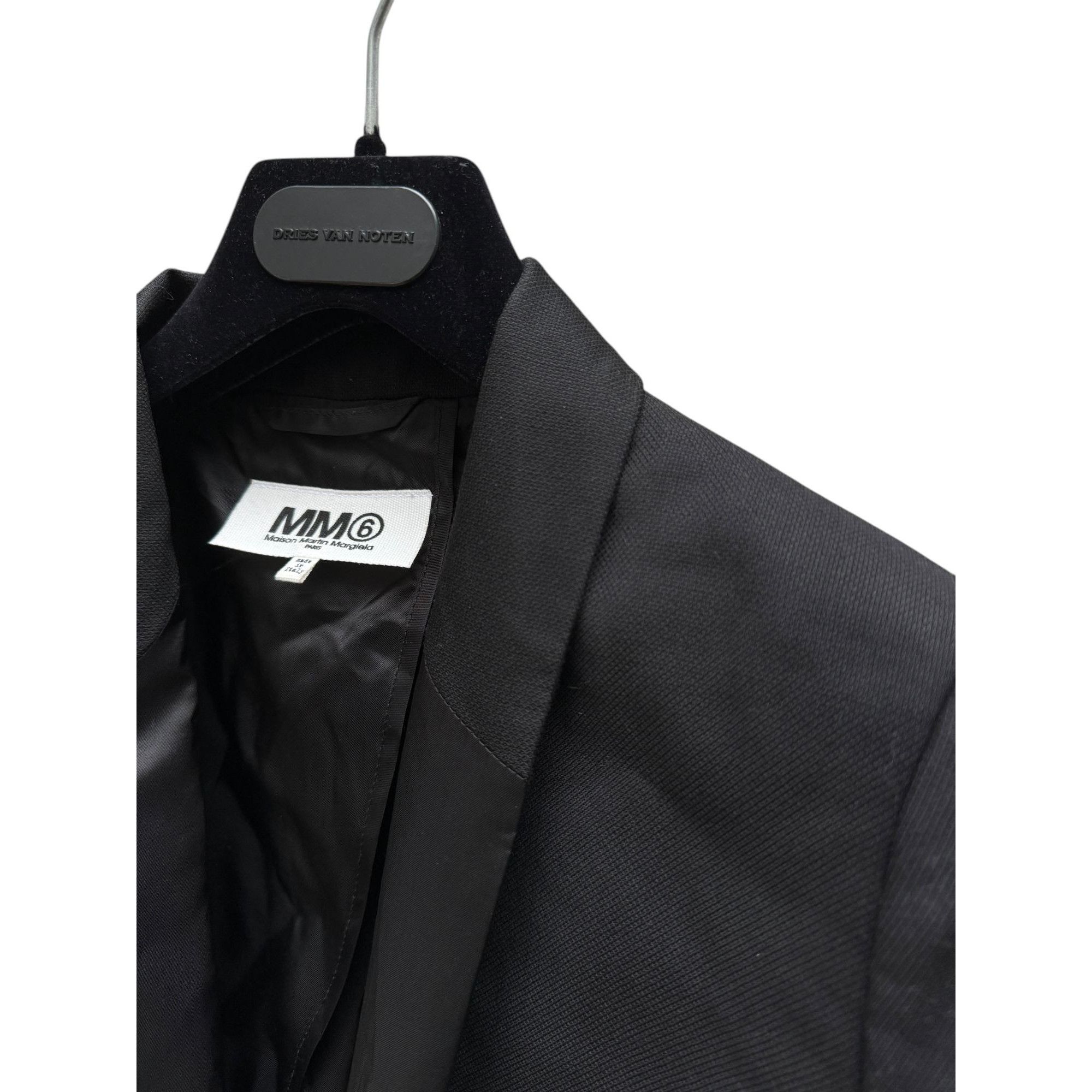 Maison Margiela SS 2014 Black Wool Blazer Jacket Size M / US 6-8 / IT 42-44 - 3 Thumbnail
