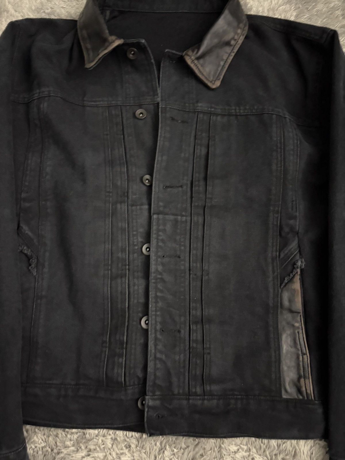 XLIM XLIM LEATHER DENIM TRUCKER Size US M / EU 48-50 / 2 - 5 Thumbnail