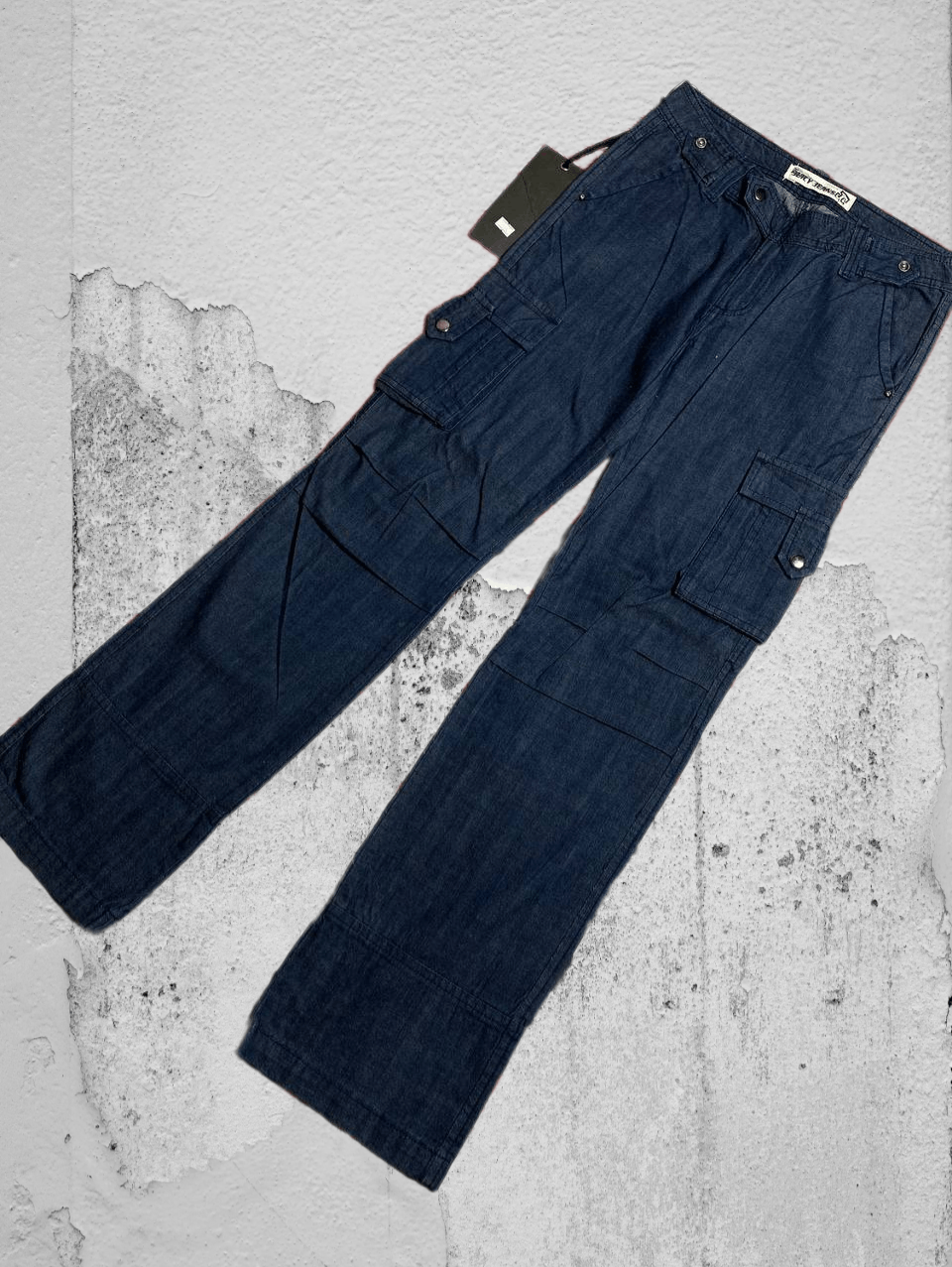 Japanese Brand Crazy Crash Dirty Baggy Faded Jean Japan Avant Garde Style Size US 29 - 1 Thumbnail