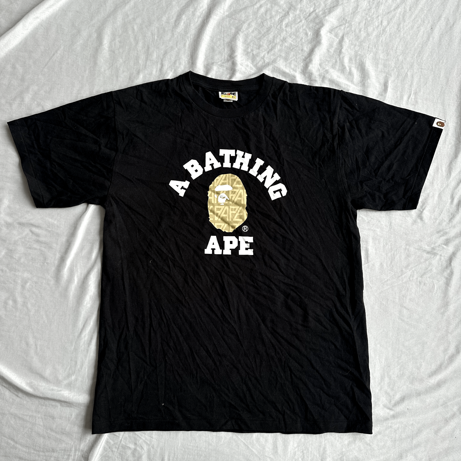 BAPE Black Shirt With Large Logo Size XL