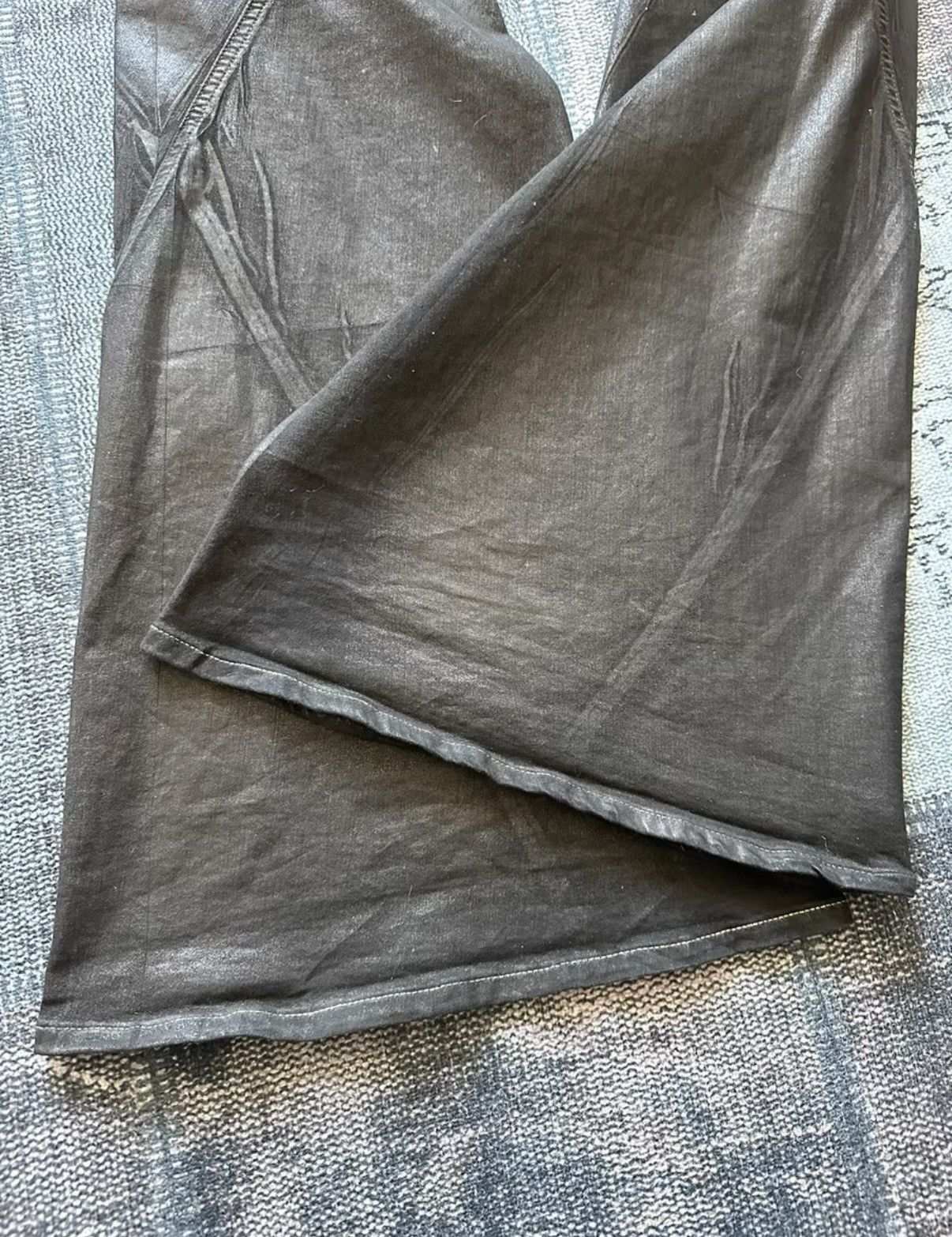 Rick Owens Rick Owens Bootcut black waxed flared jeans Size US 30 / EU 46 - 4 Thumbnail