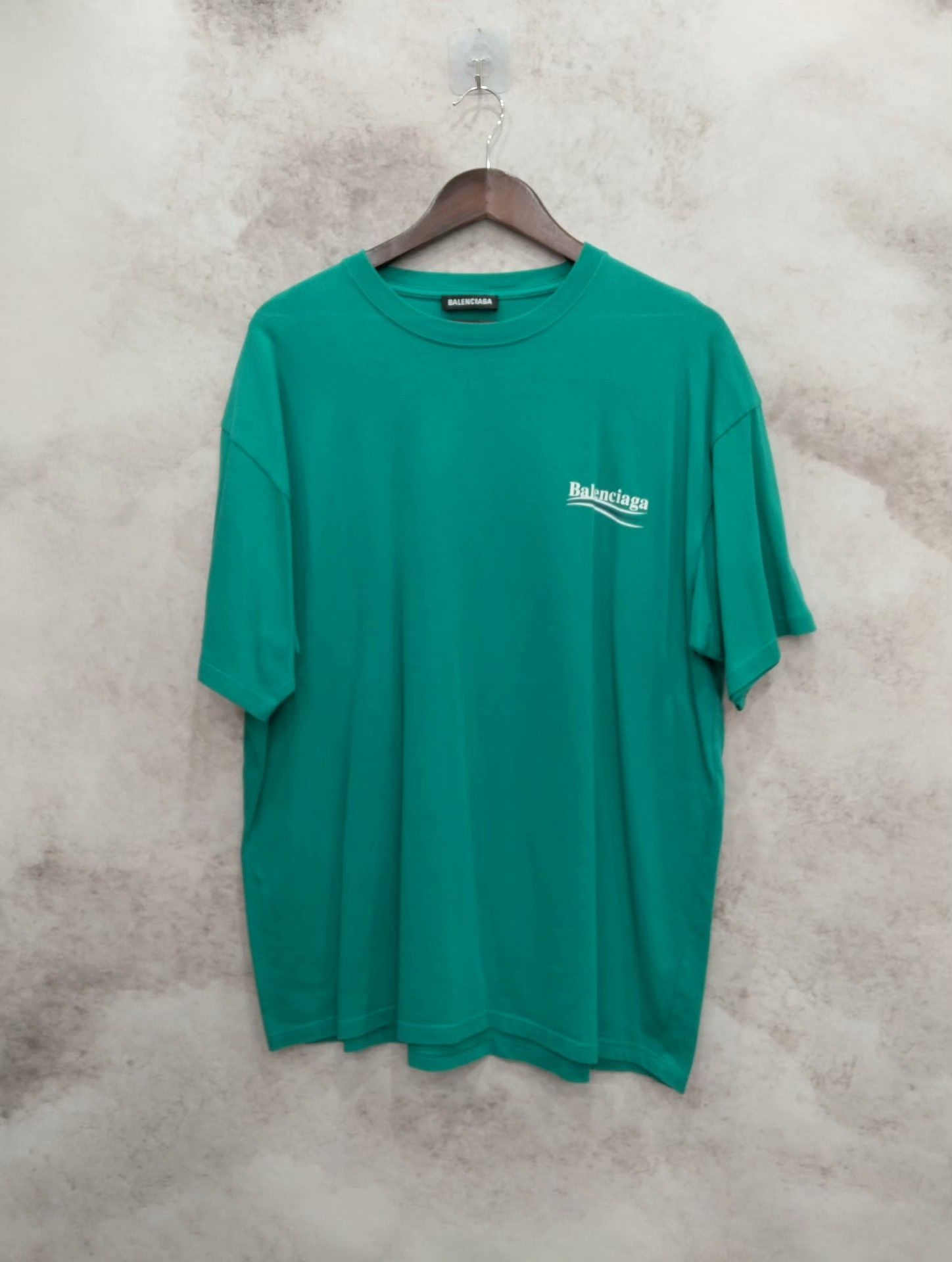 Balenciaga balenciaga t-shirt in bright teal color Size US L / EU 52-54 / 3 - 1 Thumbnail