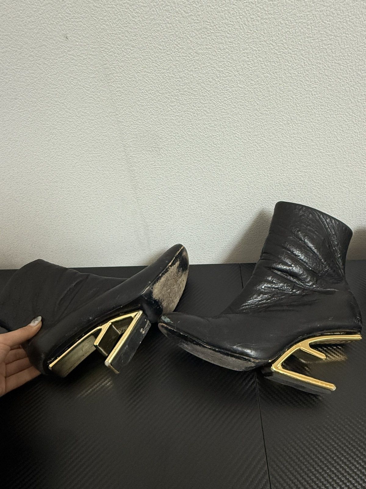 Fendi Fendi Metal Slingback Heels Size US 6.5 / IT 36.5 - 3 Thumbnail