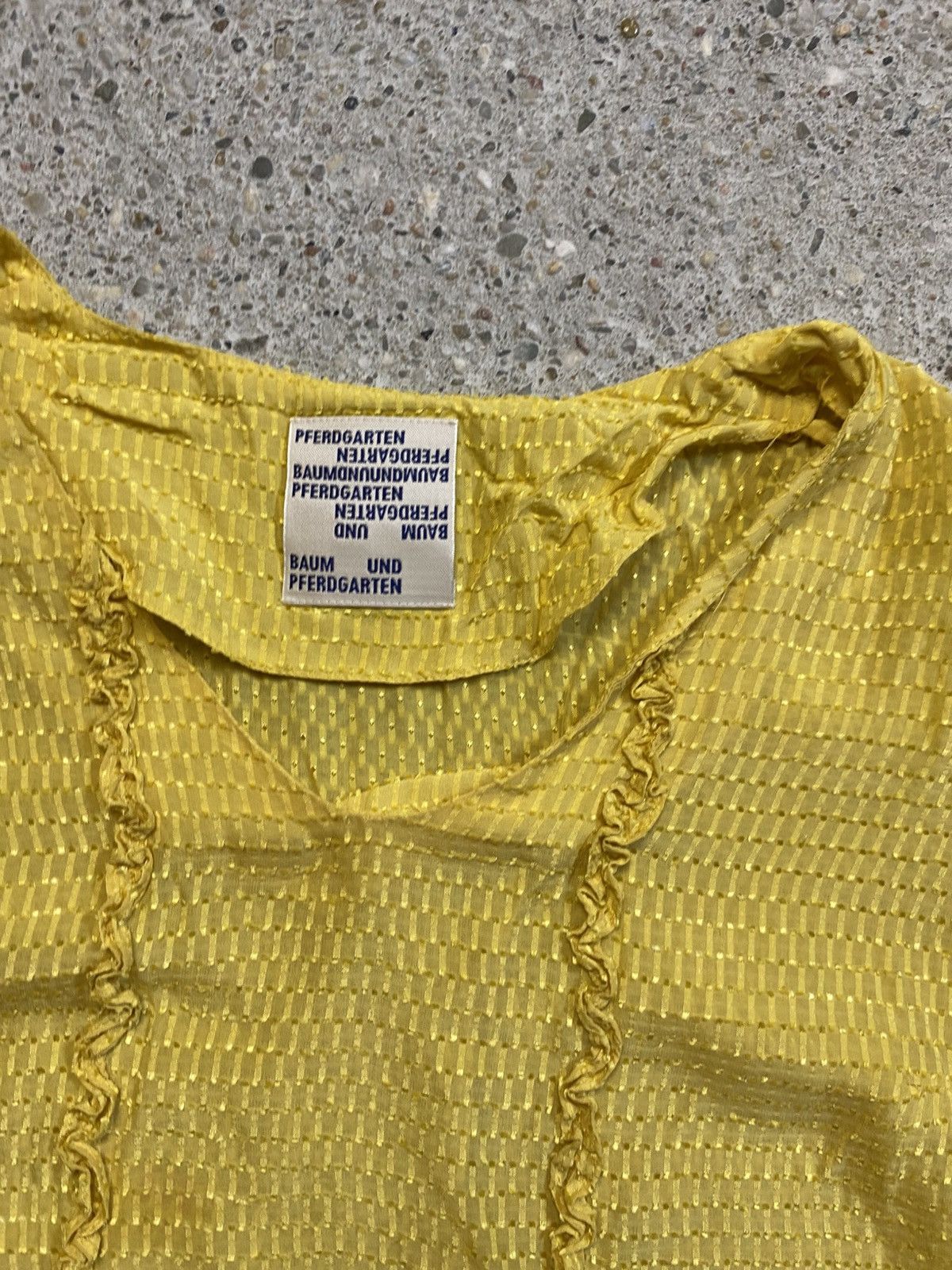 Baum und Pferdgarten Baum und pferdgarten blouse viscose yellow summer Size L / US 10 / IT 46 - 2 Thumbnail