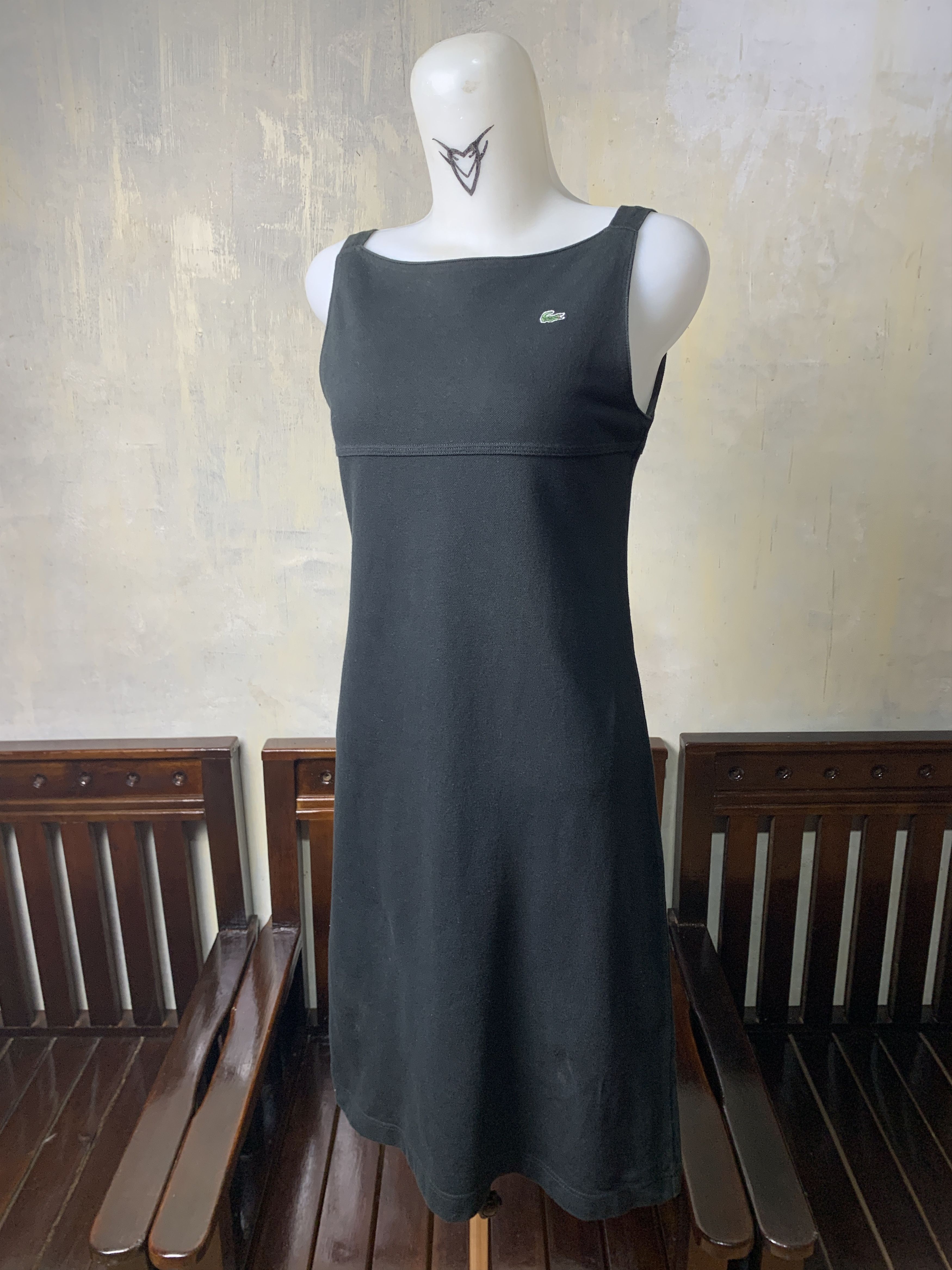 Lacoste Lacoste Black Small Logo Tennis/Golf Dress (S) Size S / US 4 / IT 40 - 2 Thumbnail