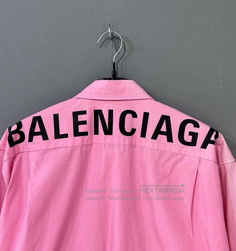 Balenciaga Balenciaga Back Logo Long Sleeve Shirt Size XS / US 0-2 / IT 36-38 - 4 Thumbnail