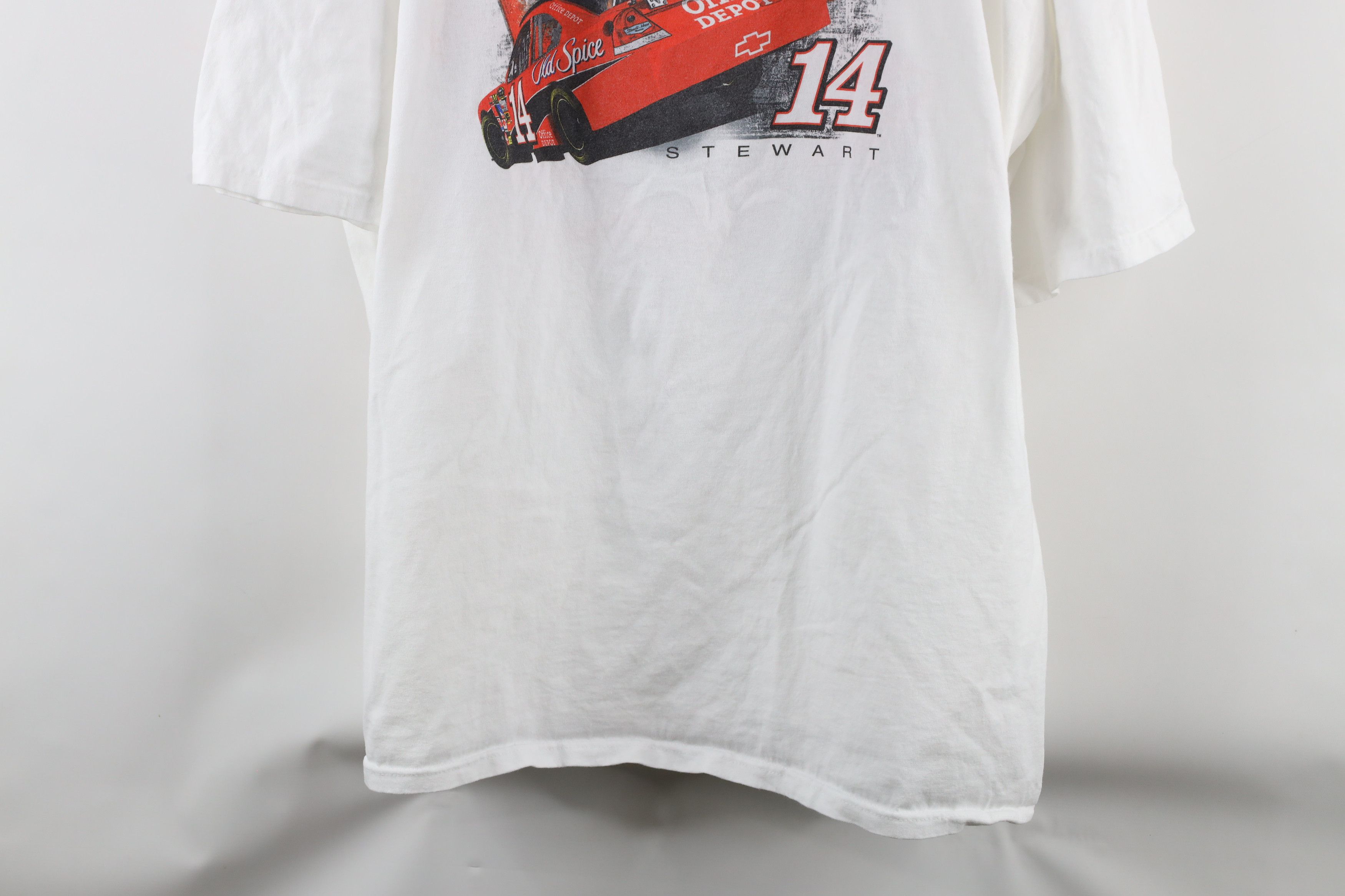 Vintage Vintage NASCAR Stewart Racing Short Sleeve T-Shirt White Size US XXL / EU 58 / 5 - 3 Thumbnail