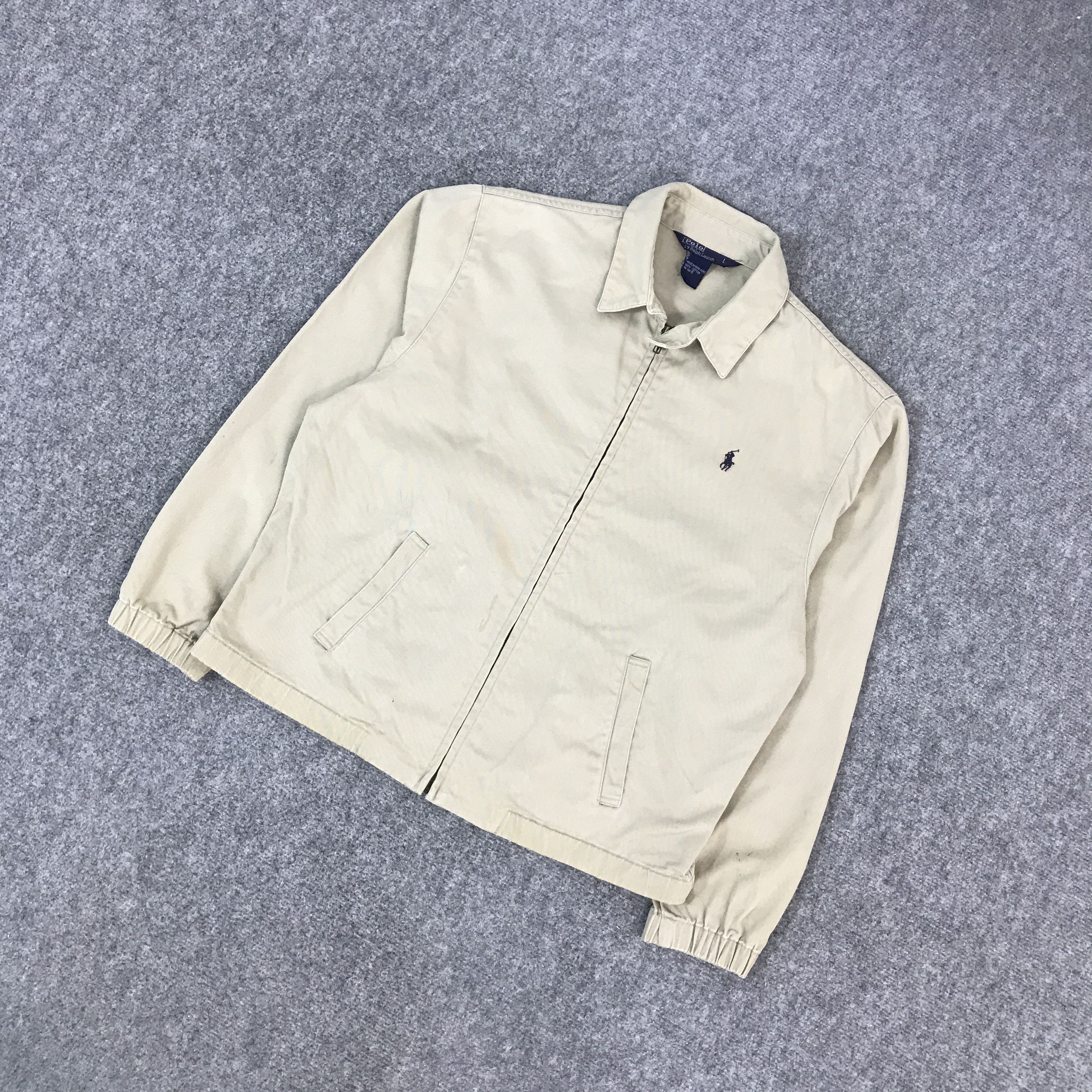 Polo Ralph Lauren POLO RALPH LAUREN KHAKI ZIPPER JACKET Size US L / EU 52-54 / 3 - 5 Thumbnail