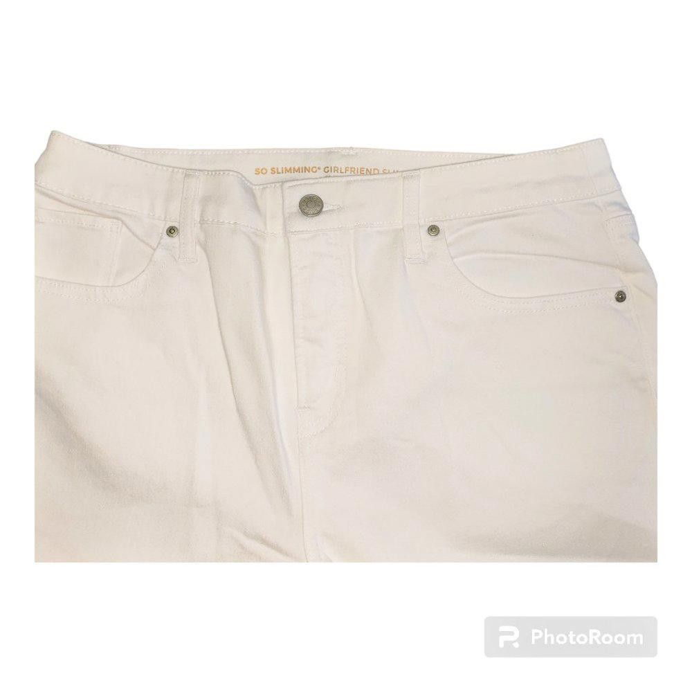 Chicos CT690a Chico's So Slimming Girlfriend Crop White Jean Size 32" / US 10 / IT 46 - 2 Thumbnail