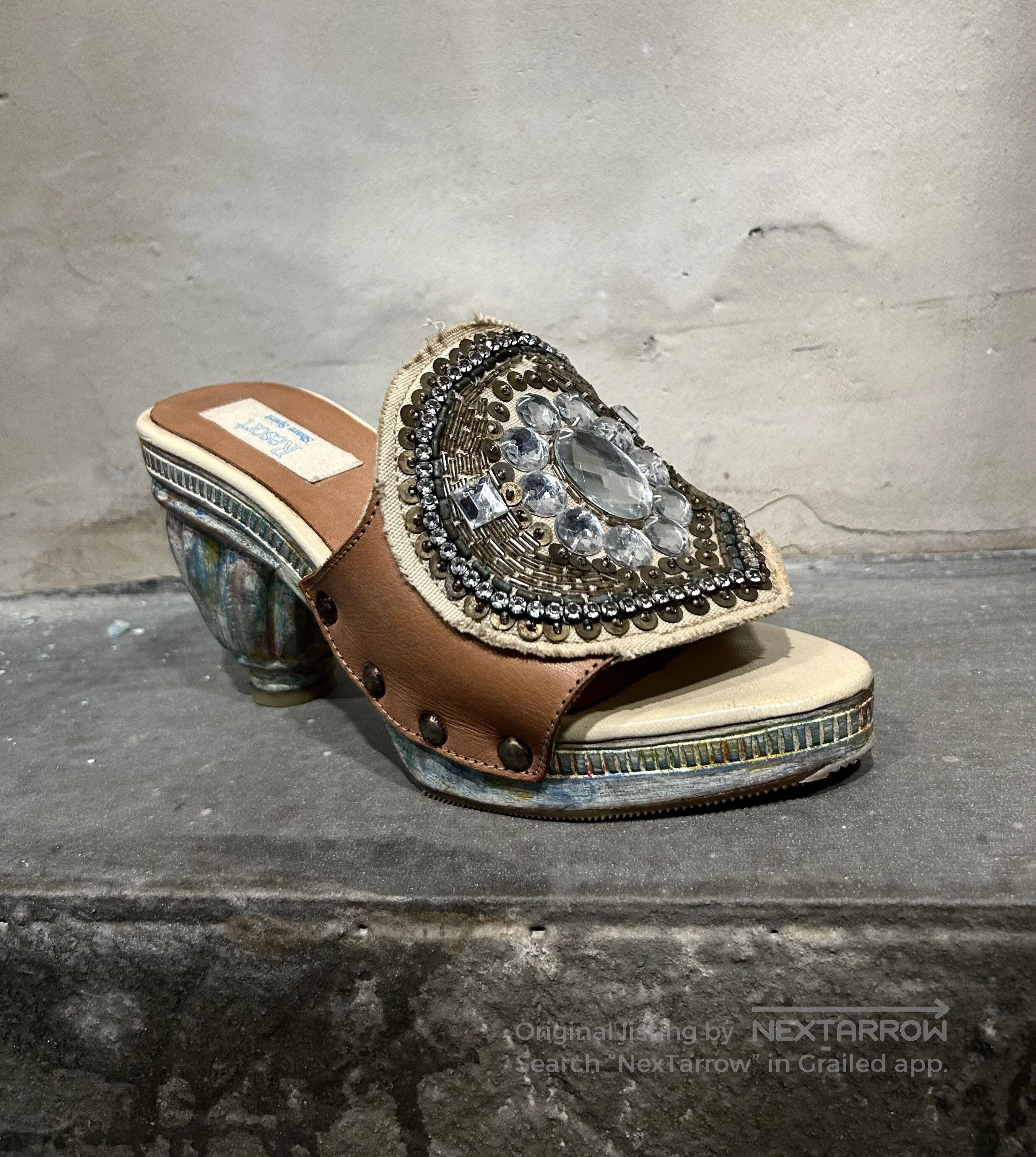 Share Spirit Homme Share Spirit Handmade Crystal Sole Heels. Size US 6 / IT 36 - 7 Thumbnail