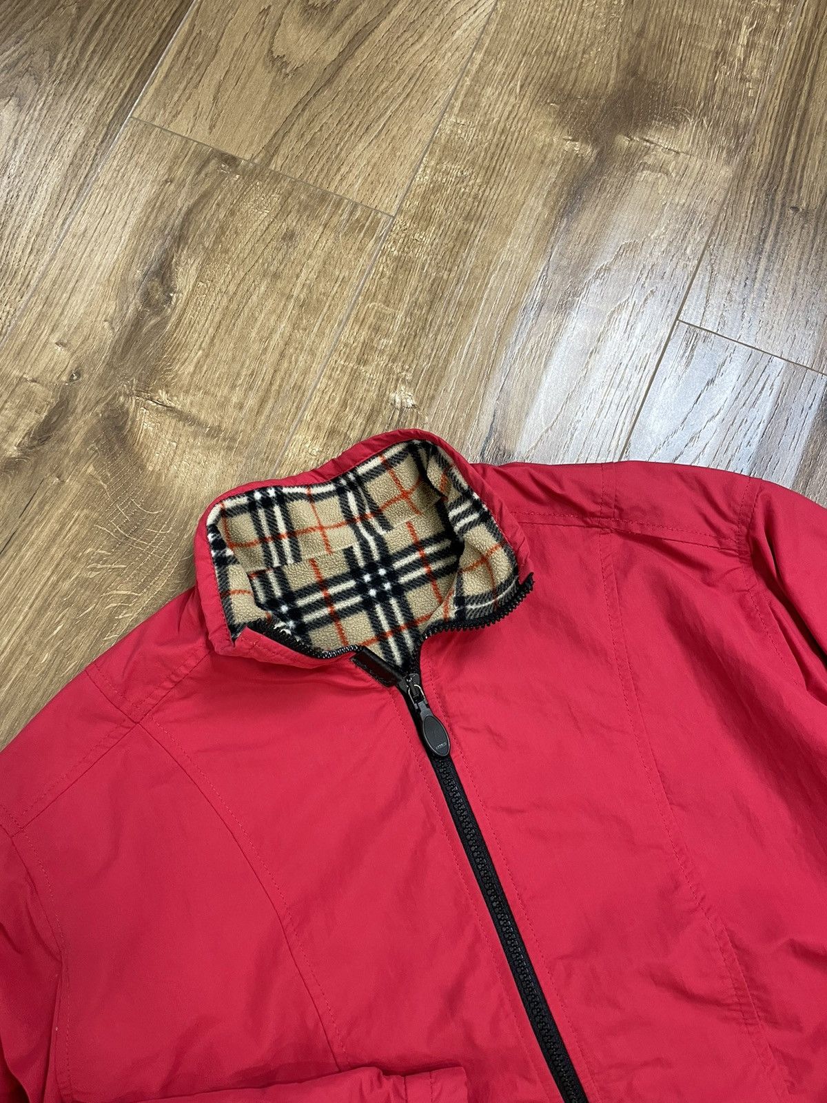 Burberry Vintage 90’s Burberry Nova Check Y2K Style Fleece Bomber Size US S / EU 44-46 / 1 - 19 Thumbnail