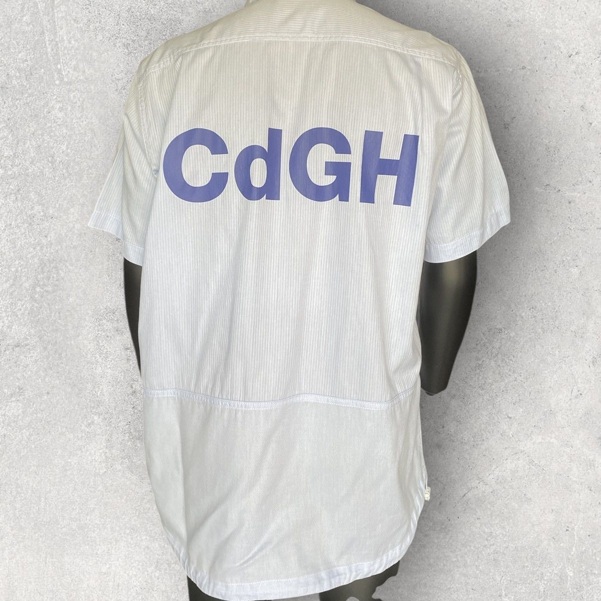 Comme des Garcons CDGH Logo Blue Stripe Pull Over Shirt Size US L / EU 52-54 / 3 - 1 Thumbnail