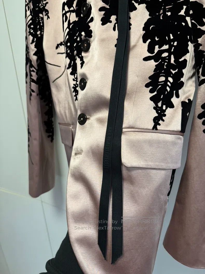 Ann Demeulemeester Ann Demeulemeester Size xs Pink Velvet Men's Suit Size 34S - 5 Thumbnail