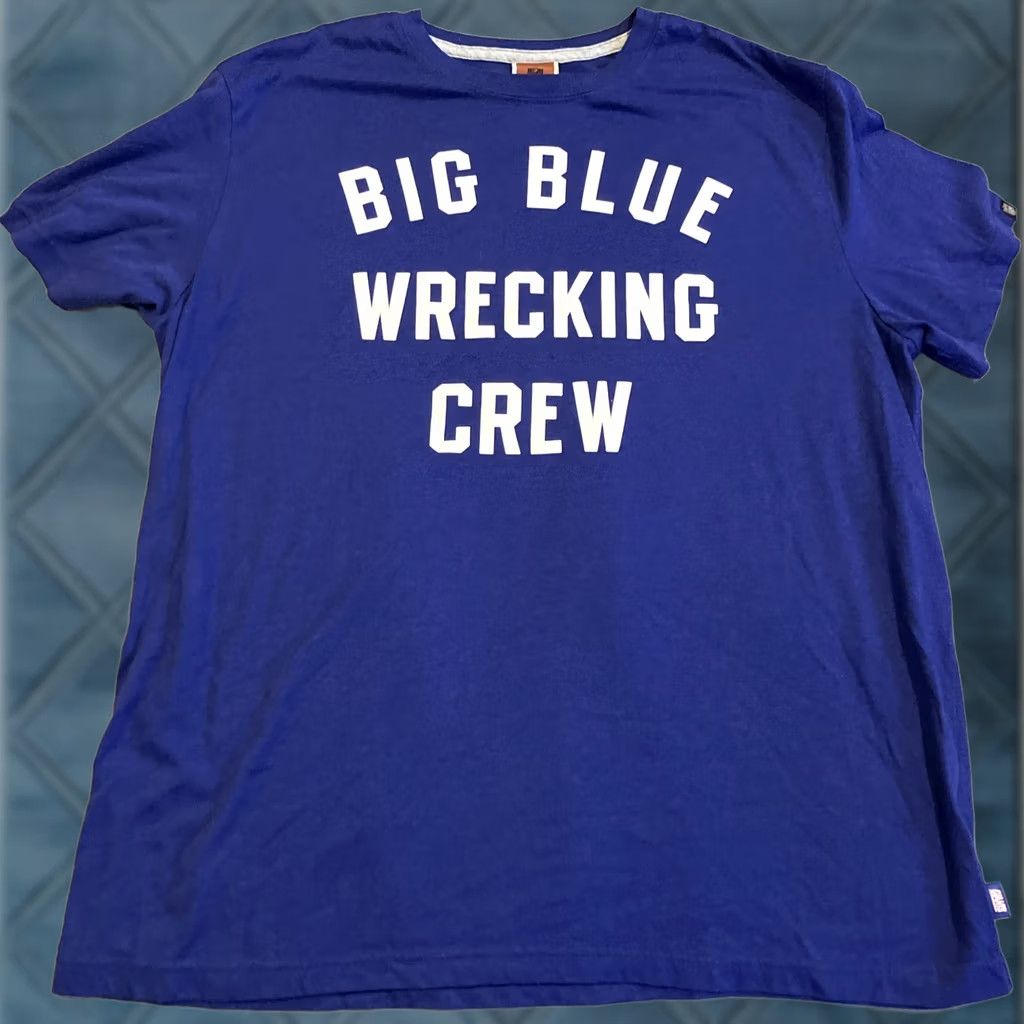 Nike Nike NY Giants T Shirt - NFL X Nike - Big Blue Wrecking Crew - Men's XXL Short Sleeve Crew Neck Cotton Graphic Print Football Size US XXL / EU 58 / 5 - 1 Thumbnail