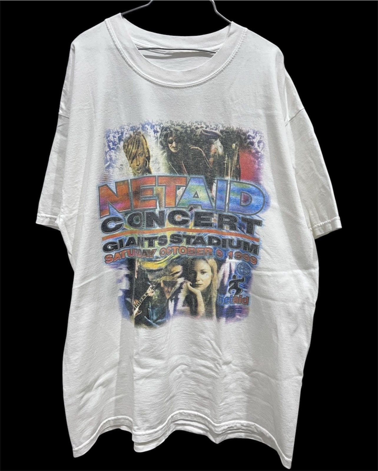 Rap Tees Vintage 90s NetAid Busta Rhymes Puff Daddy Mary J Blige XL Size US XL / EU 56 / 4 - 1 Thumbnail