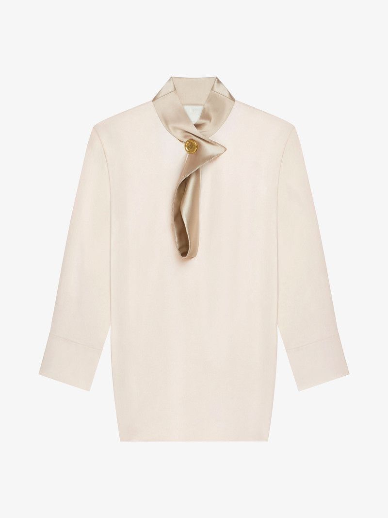 Givenchy o1w1db10326 Long Neck Scarf Top in Beige Size XXS / US 00 / IT 34 - 1 Thumbnail